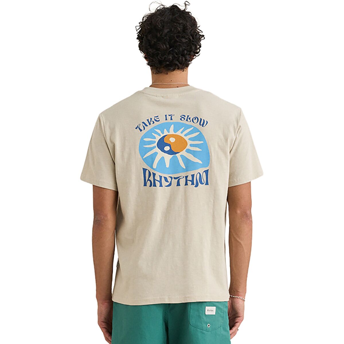 Image of Rhythm Slow Down Slub T-Shirt - Men's Moonrock, M