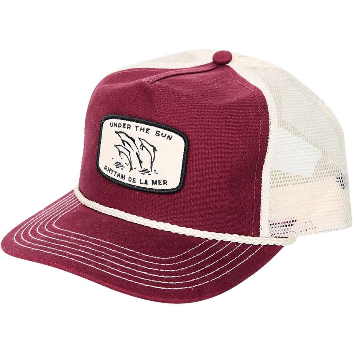 Image of Rhythm Pod Trucker Cap Merlot, One Size