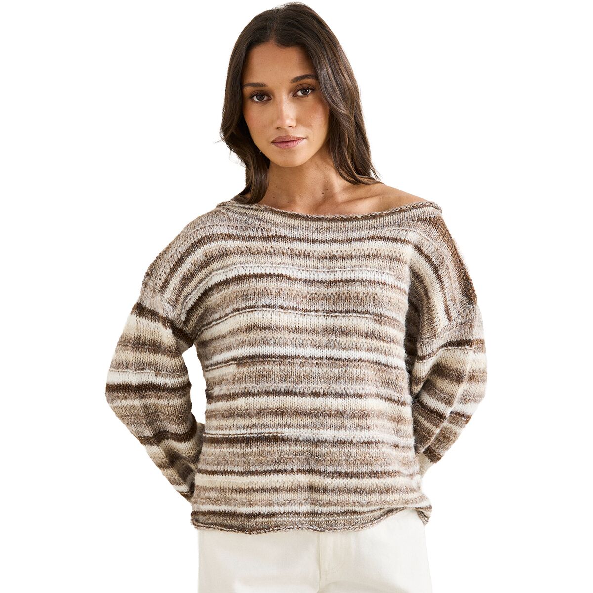 Image of Rhythm Baklava Knit Long-Sleeve Top - Women's Sand, L
