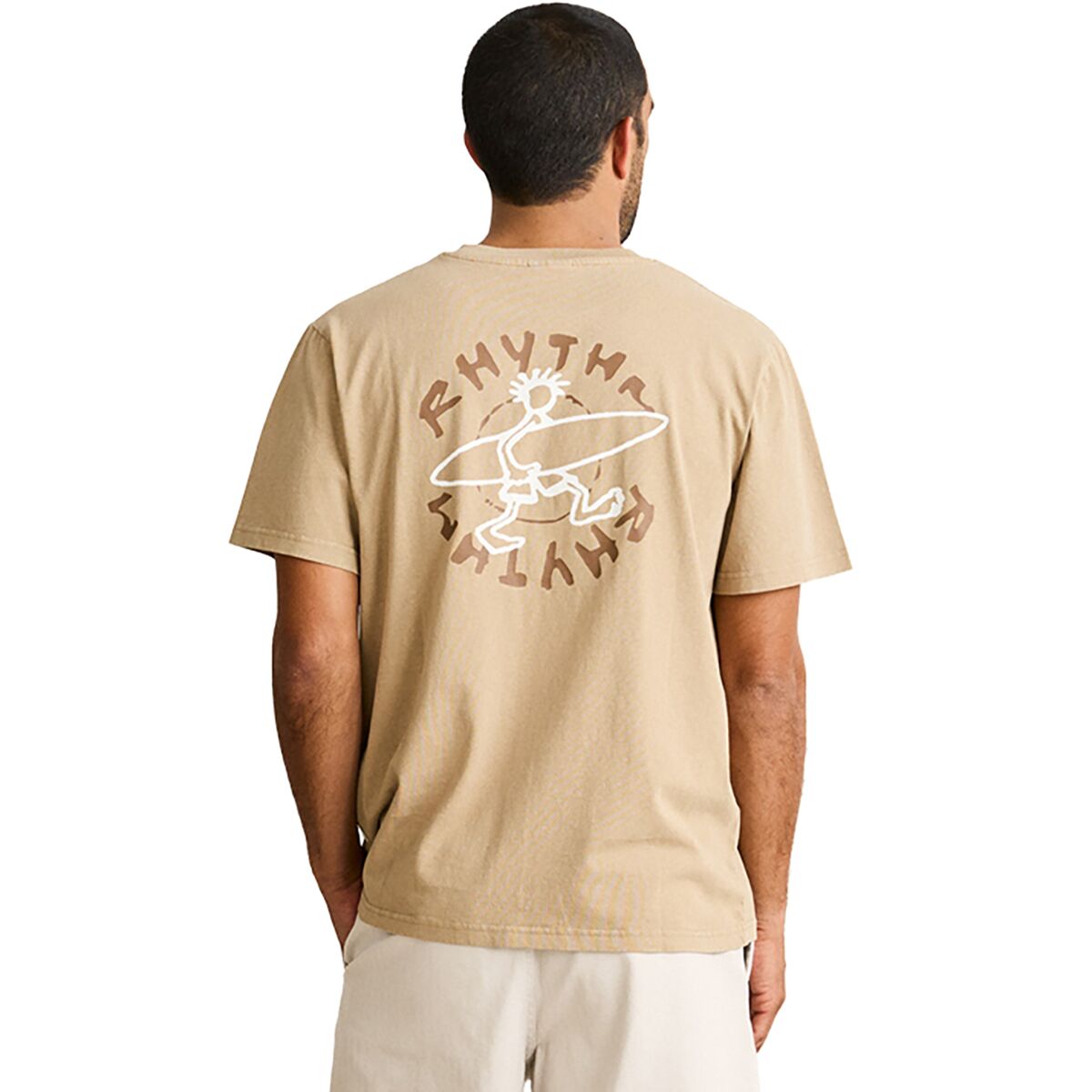 Image of Rhythm Jaunt Vintage T-Shirt - Men's Macadamia, S