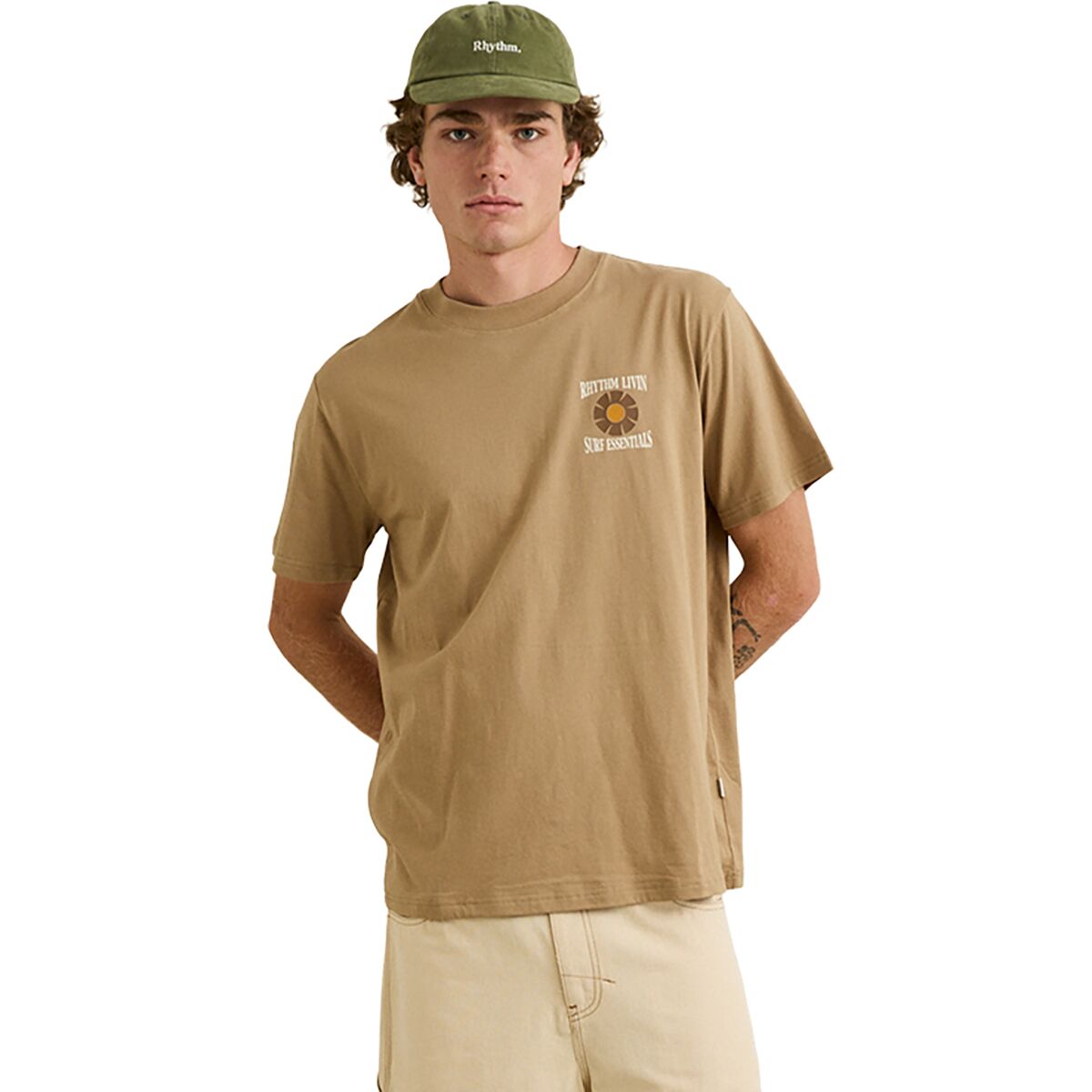 Image of Rhythm Surf Essentials T-Shirt - Men's Incense, M