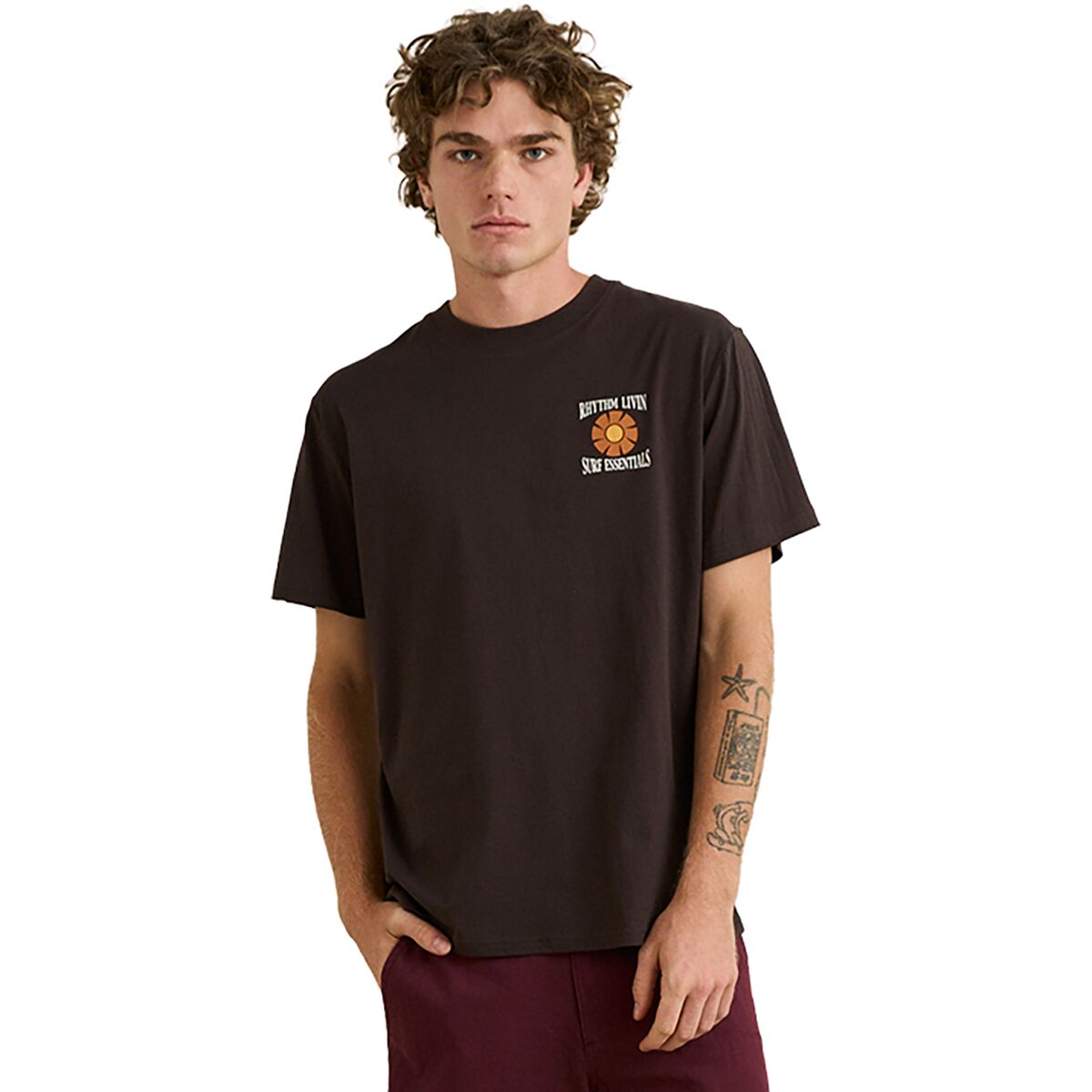 Image of Rhythm Surf Essentials T-Shirt - Men's Vintage Black, L