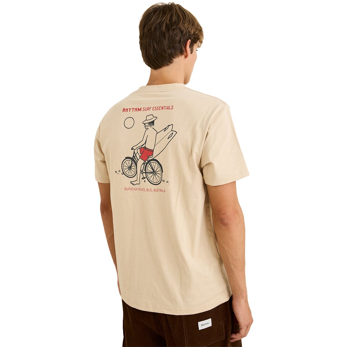 Rhythm Bike Wanderer Short-Sleeve T-Shirt - Men's Sand, S