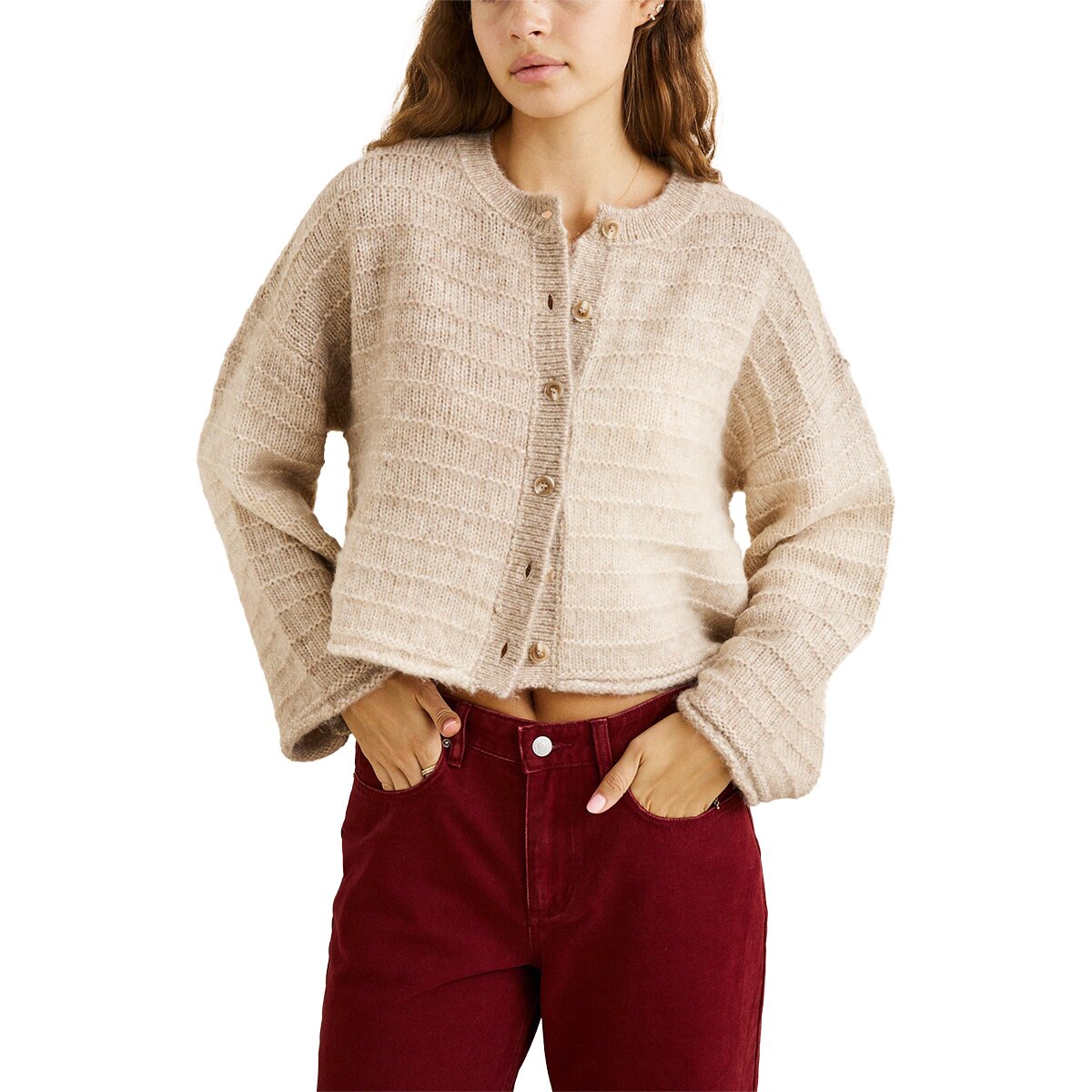 Rhythm Baklava Cardigan - Women's Grey, L