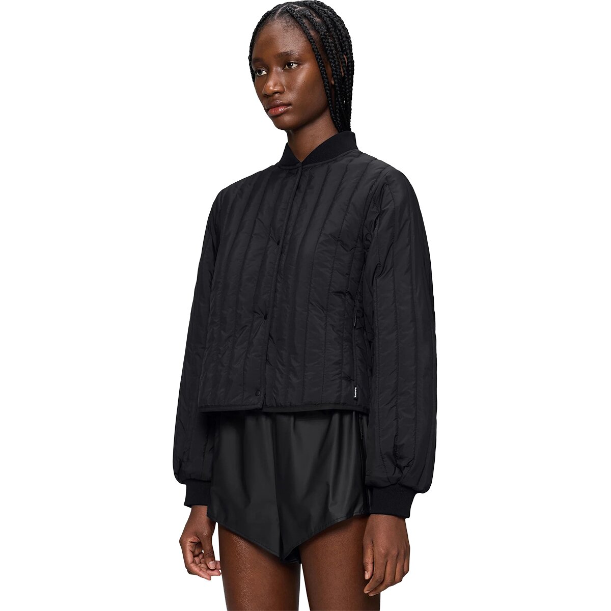 Image of Rains Banja Liner Bomber Jacket - Women's Black, XL