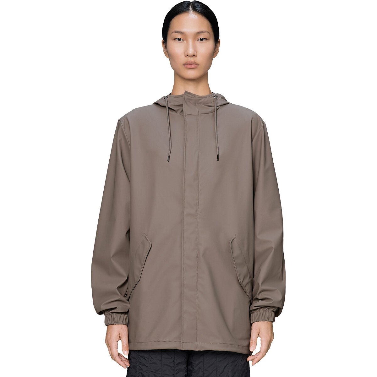 Image of Rains Fishtail Rain Jacket - Women's Cinder, XS