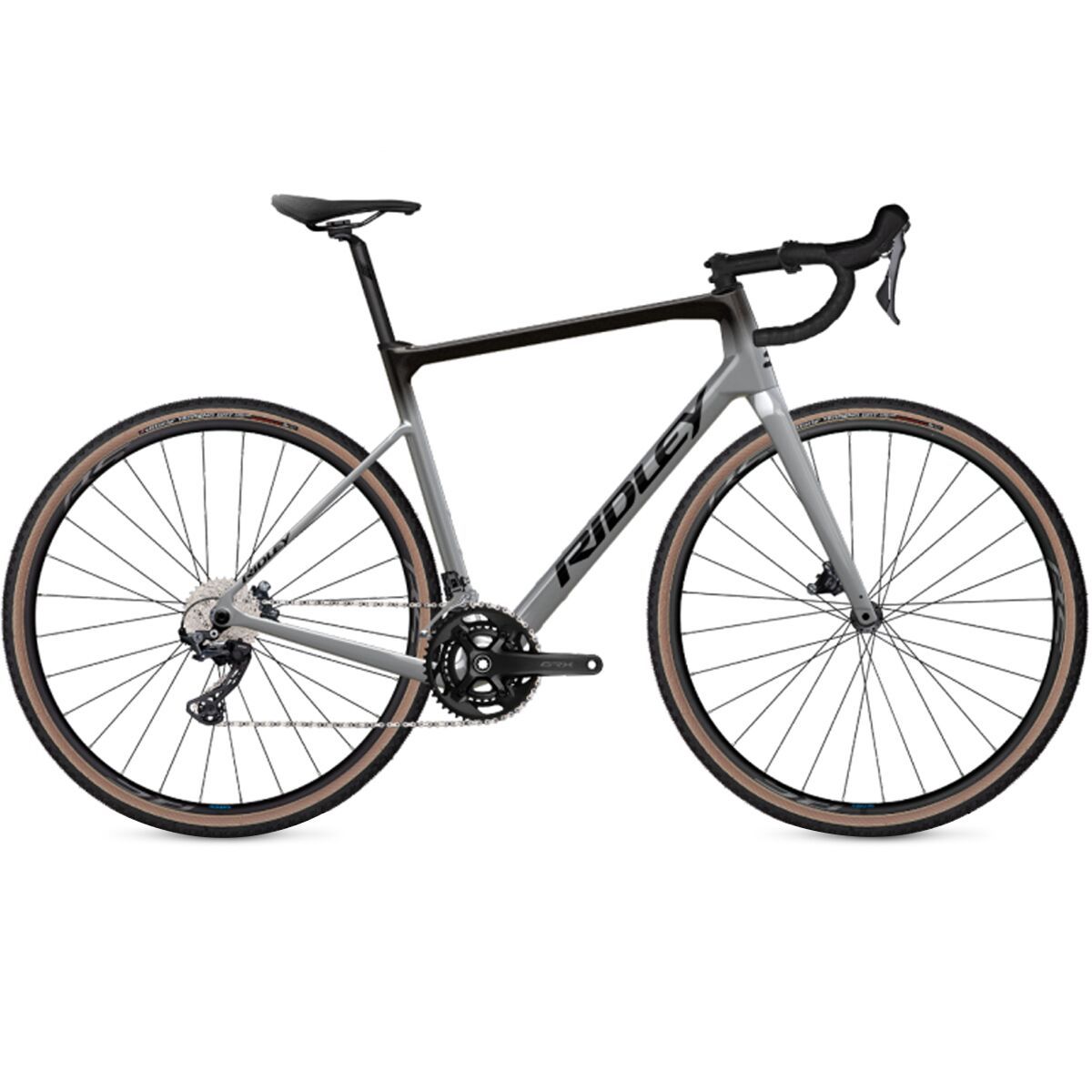 Image of Ridley Grifn GRX RX800 2x Road Bike Battleship Grey/Black Metallic, L