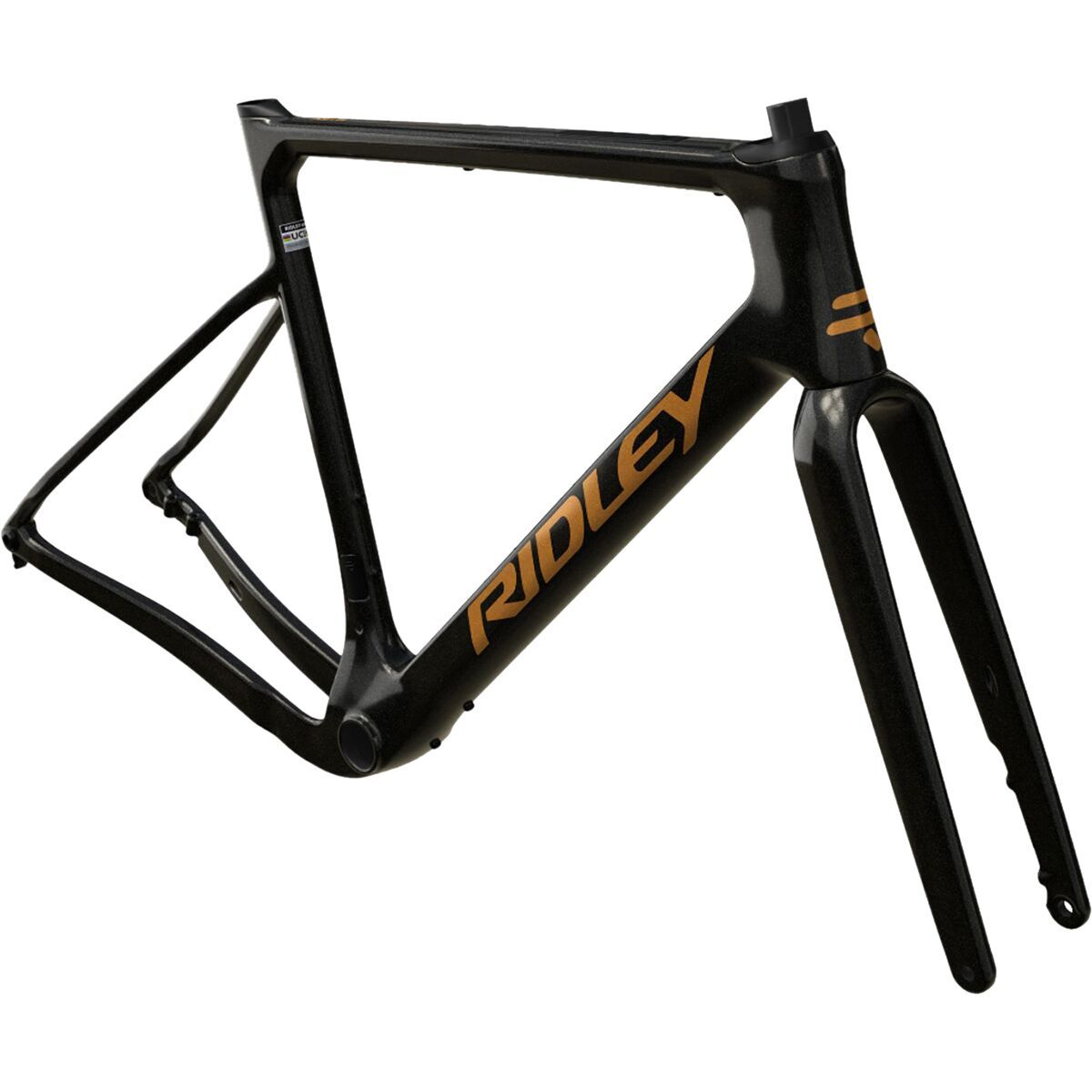 Ridley Ridley ASTR Gravel Frameset Black Metallic/Bronze Gold, L
