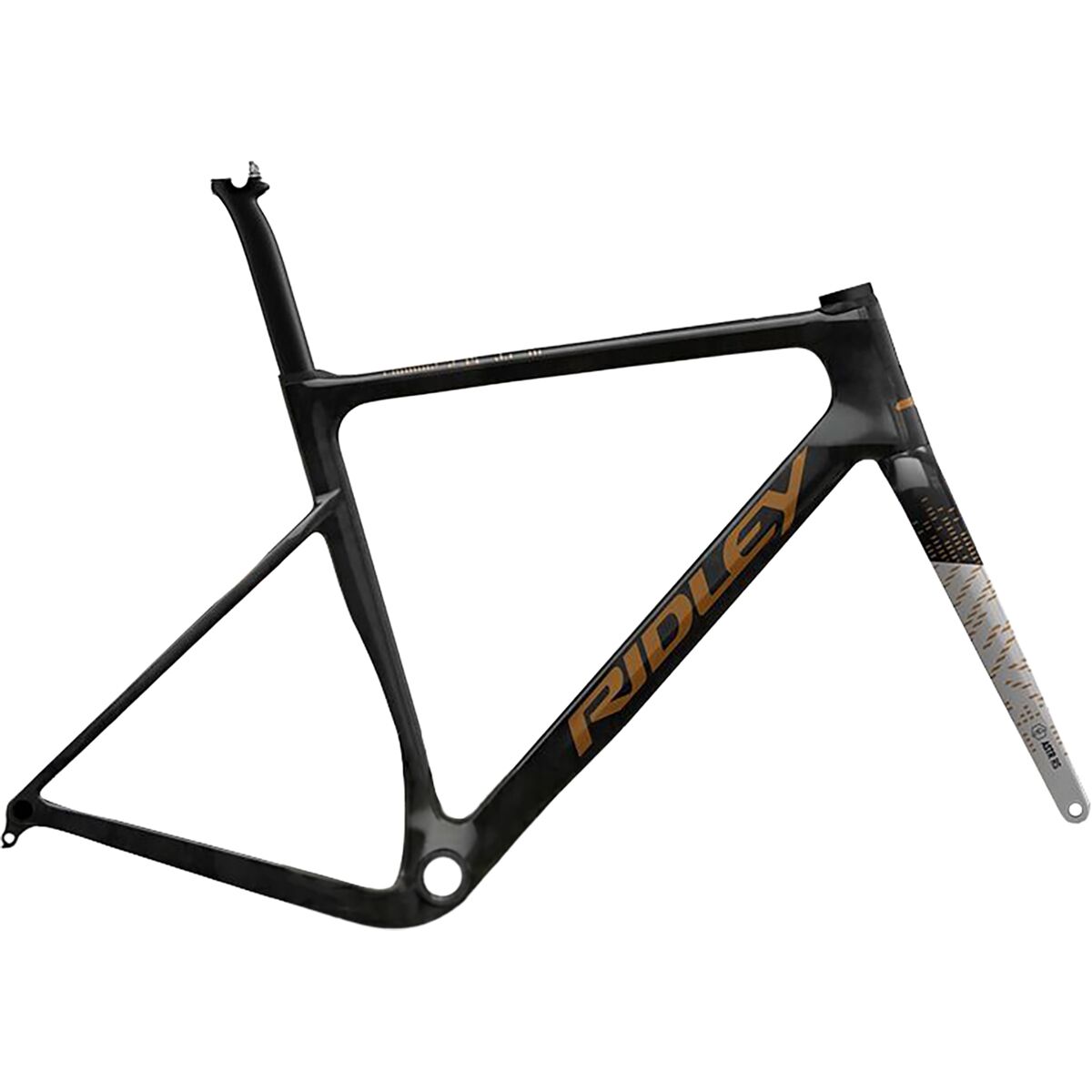 Image of Ridley ASTR RS Gravel Frameset UD Carbon Silver/Bronze Gold, M