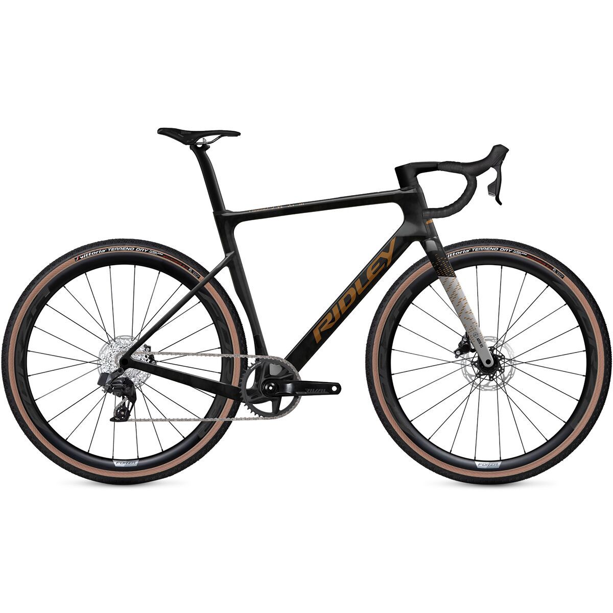 Image of Ridley ASTR RS Gravel Frameset UD Carbon Silver/Bronze Gold, XS