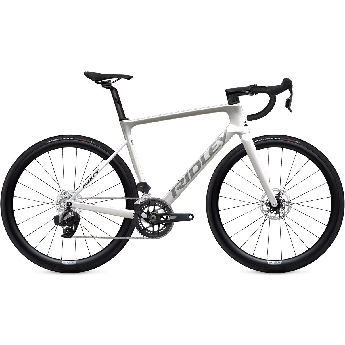 Ridley Ridley Falcn Rival AXS Carbon Wheel Road Bike Pearl White/Silver/Black, L