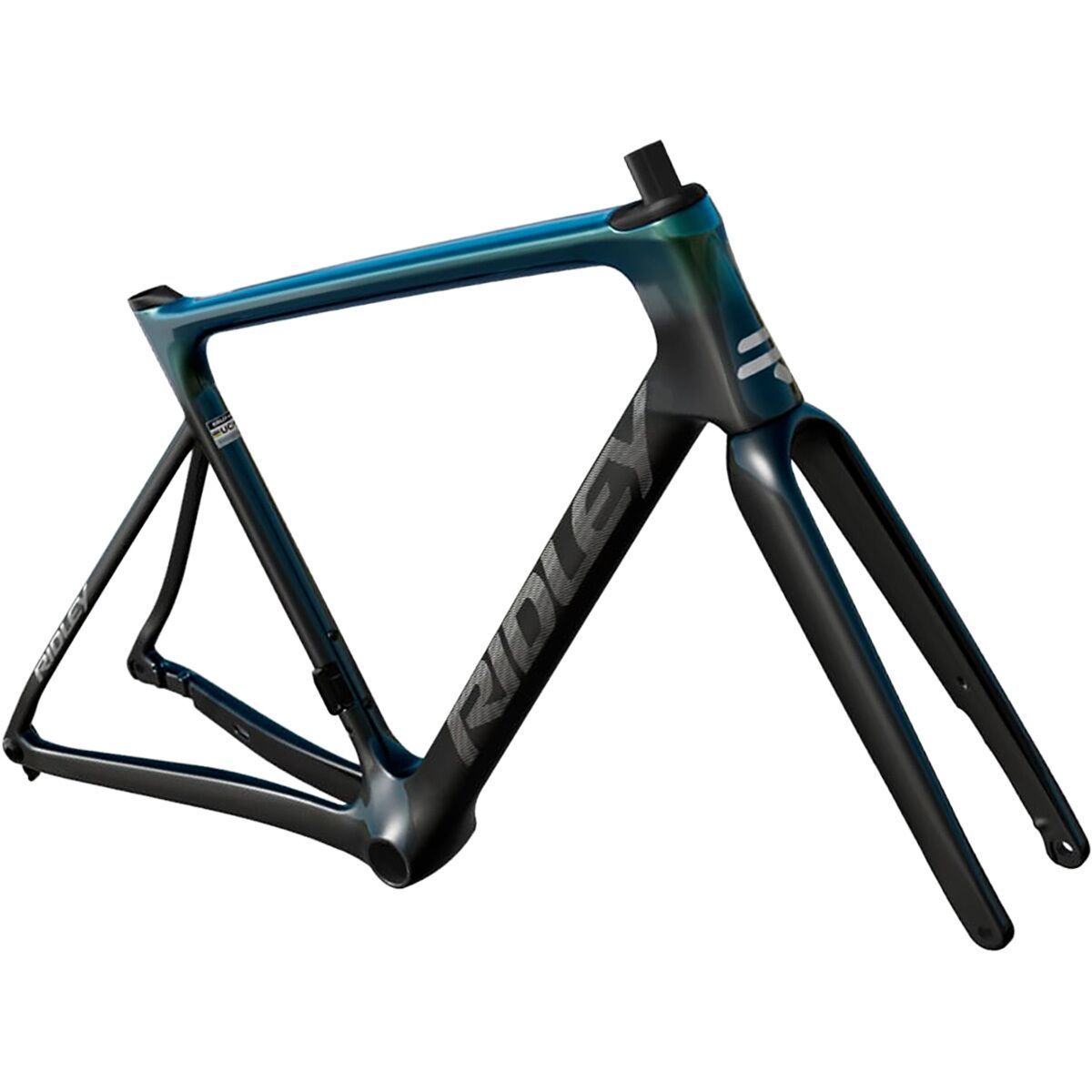 Image of Ridley Falcn Road Frameset UD Carbon/Aqualand/Silver, S