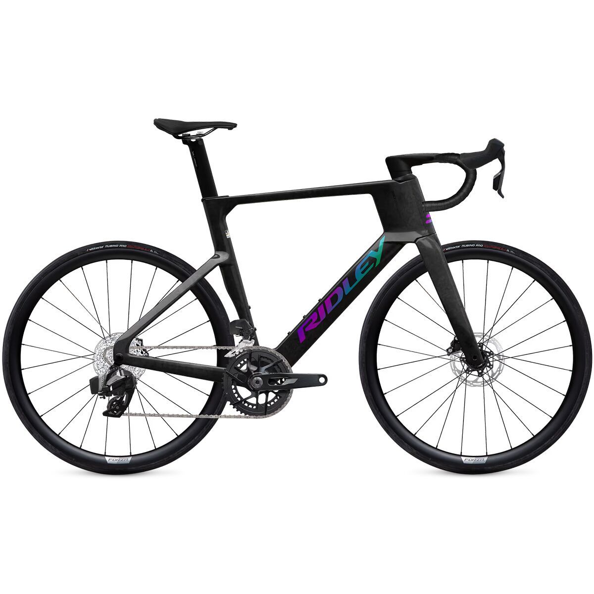 Image of Ridley Noah Disc 3 Rival AXS Road Bike UD Carbon/Oil Slick, L