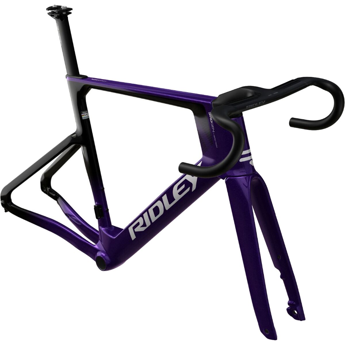 Image of Ridley Noah Fast 3 Frameset Amethyst Purple/Black/White, S