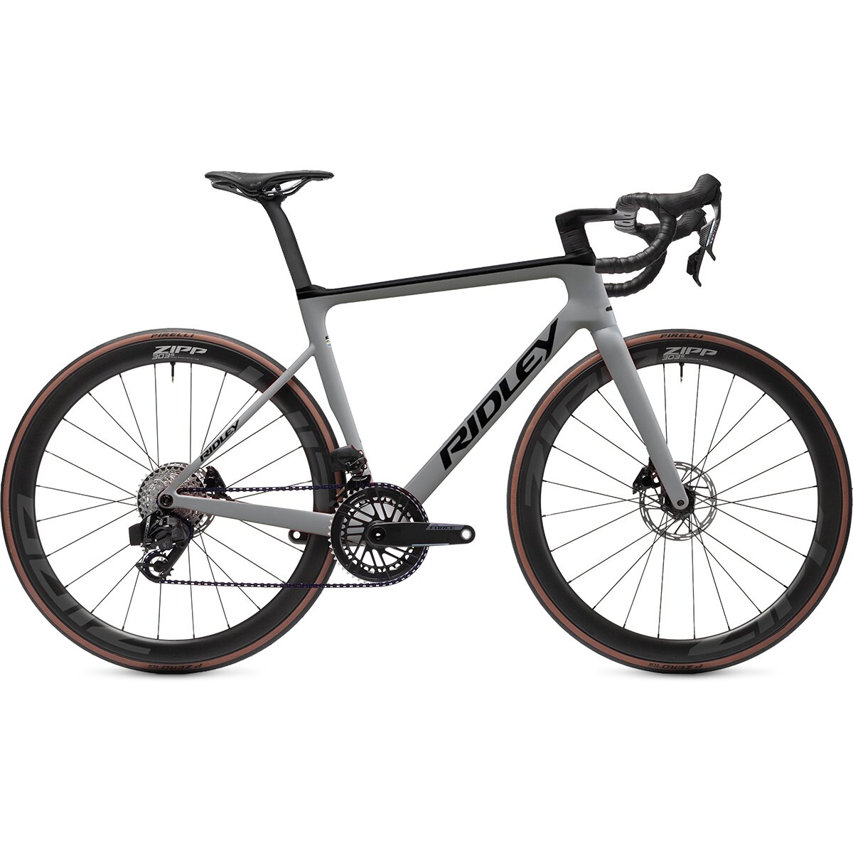 Image of Ridley Falcn RS Force AXS 2x Carbon Wheel Exclusive Road Bike Battleship Grey, M