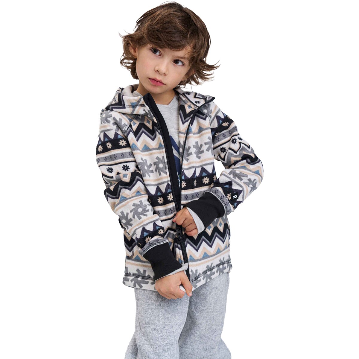 Image of Reima Northern Fleece Sweater - Kids' Black, 5