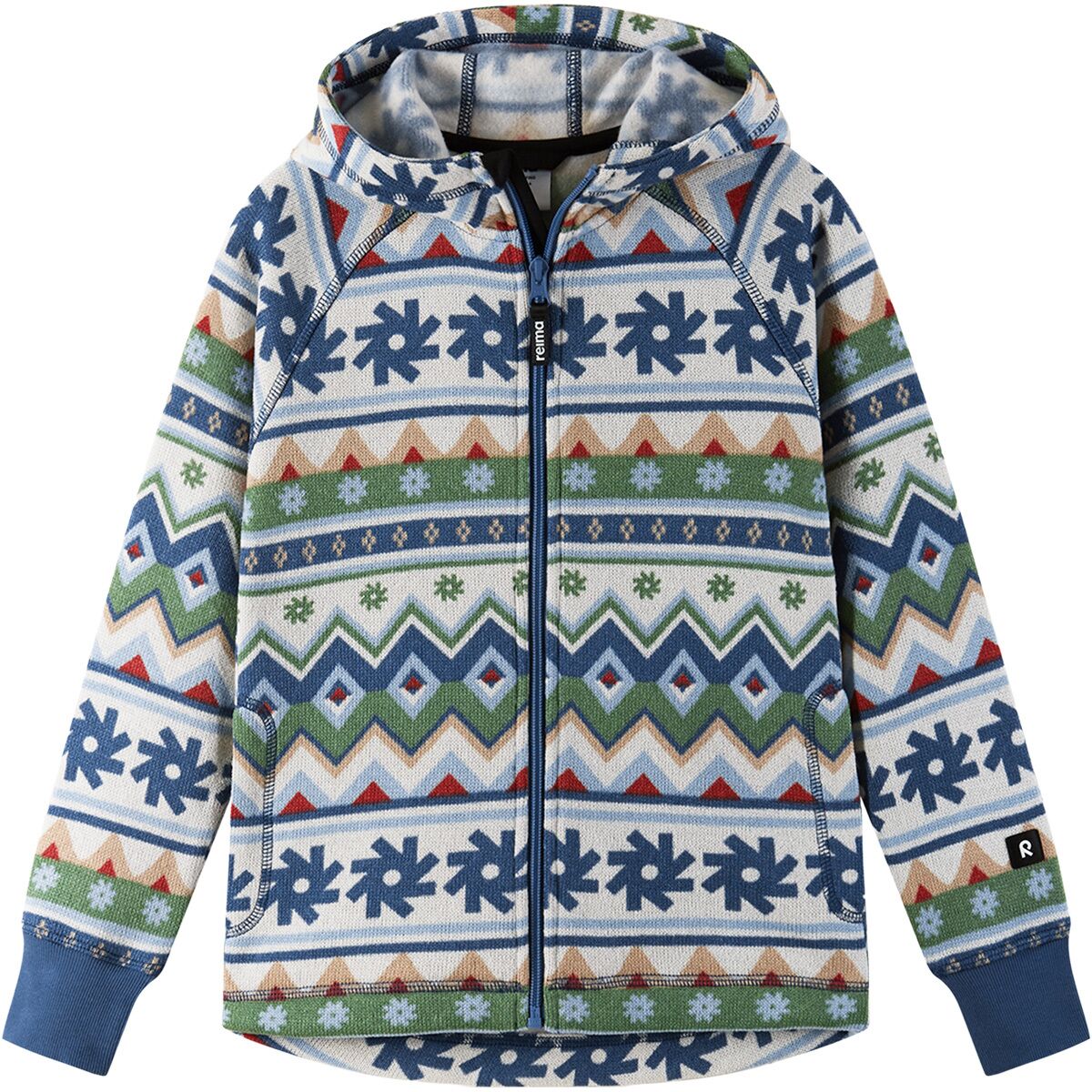 Image of Reima Northern Fleece Sweater - Kids' Green Clay2, 7