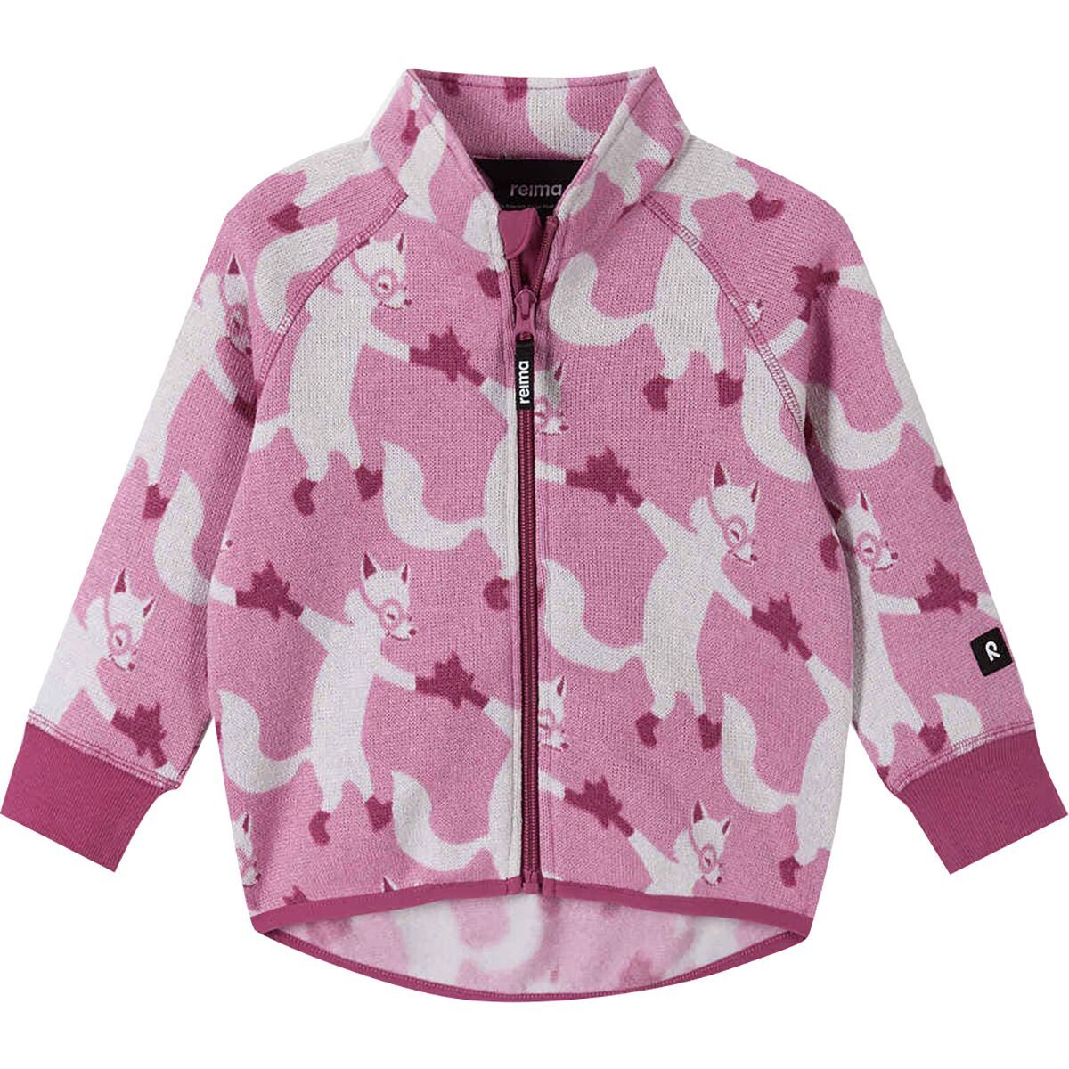 Image of Reima Ornament Fleece Sweater - Infants' Mauve Pink, 12-18M