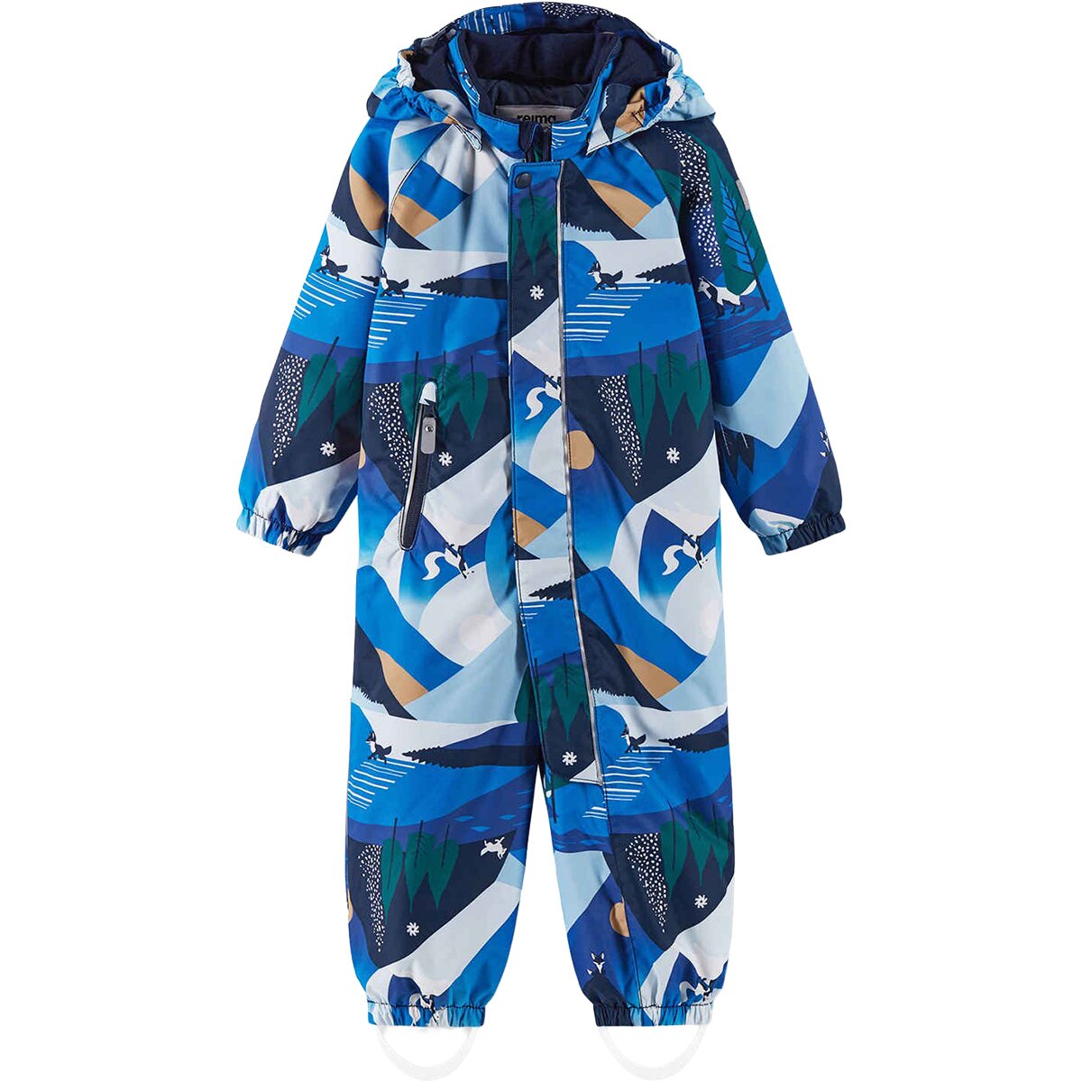 Image of Reima Puhuri One-Piece Snow Suit - Toddlers' Twilight Blue, 2T