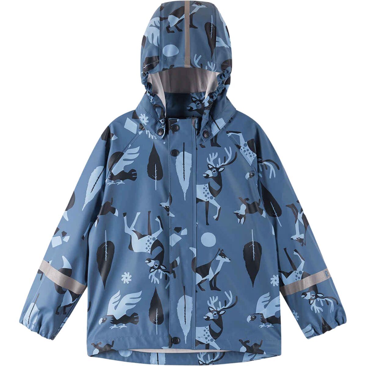 Image of Reima Vesi Raincoat - Boys' Blue Ocean, 7