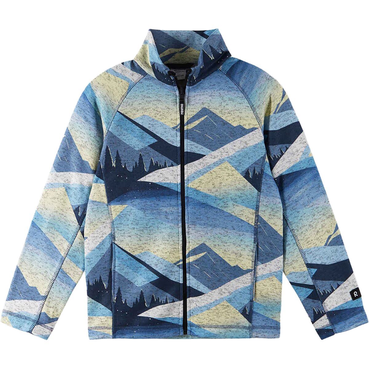 Image of Reima Niksini Seawool Fleece Jacket - Kids' Blue Ocean, 7