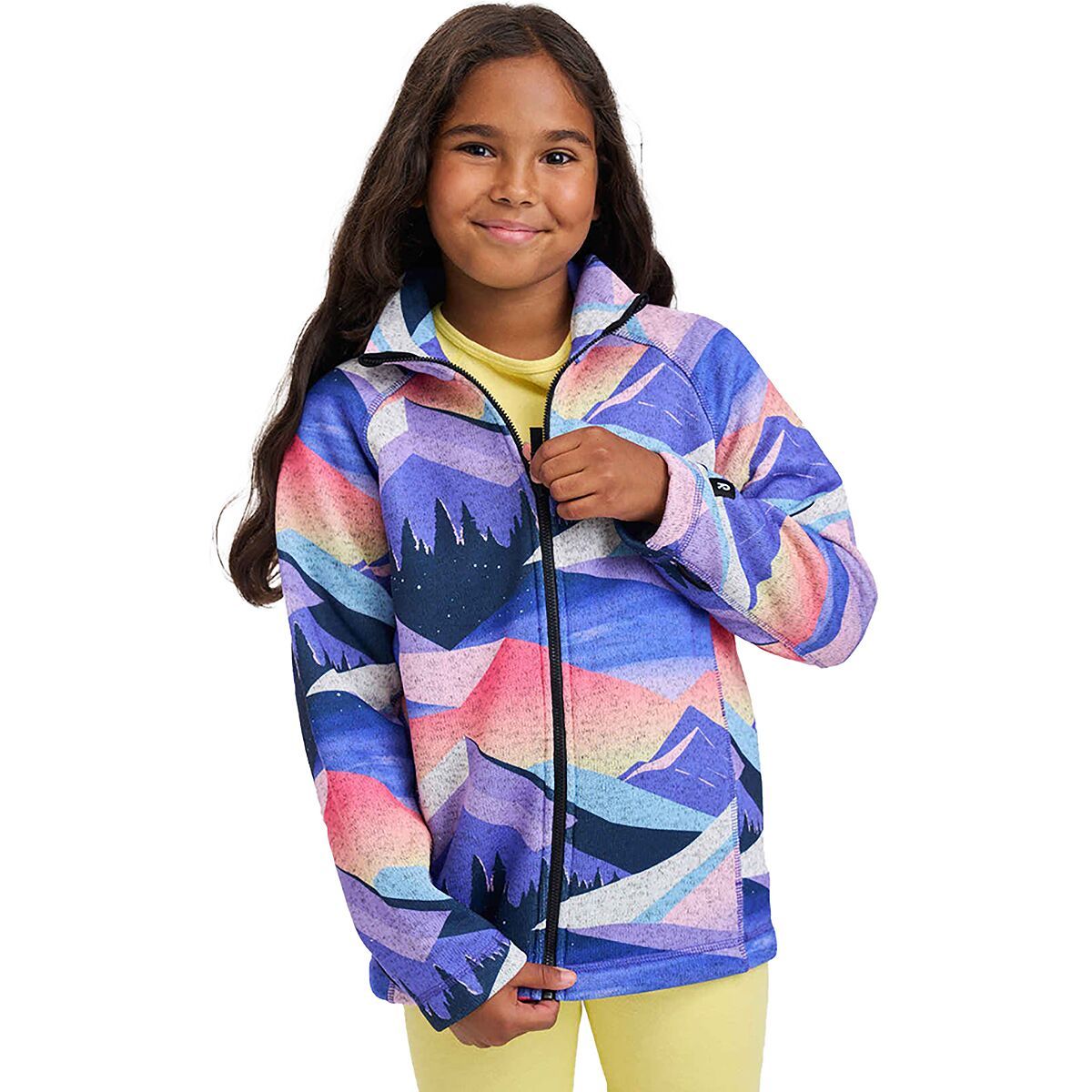 Image of Reima Niksini Seawool Fleece Jacket - Kids' Breezy Violet, 8