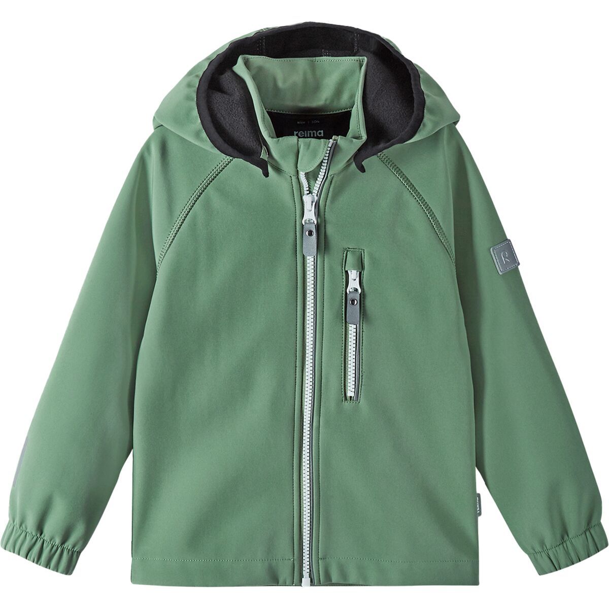 Image of Reima Vantti Softshell Jacket- Girls' Green Clay, 9