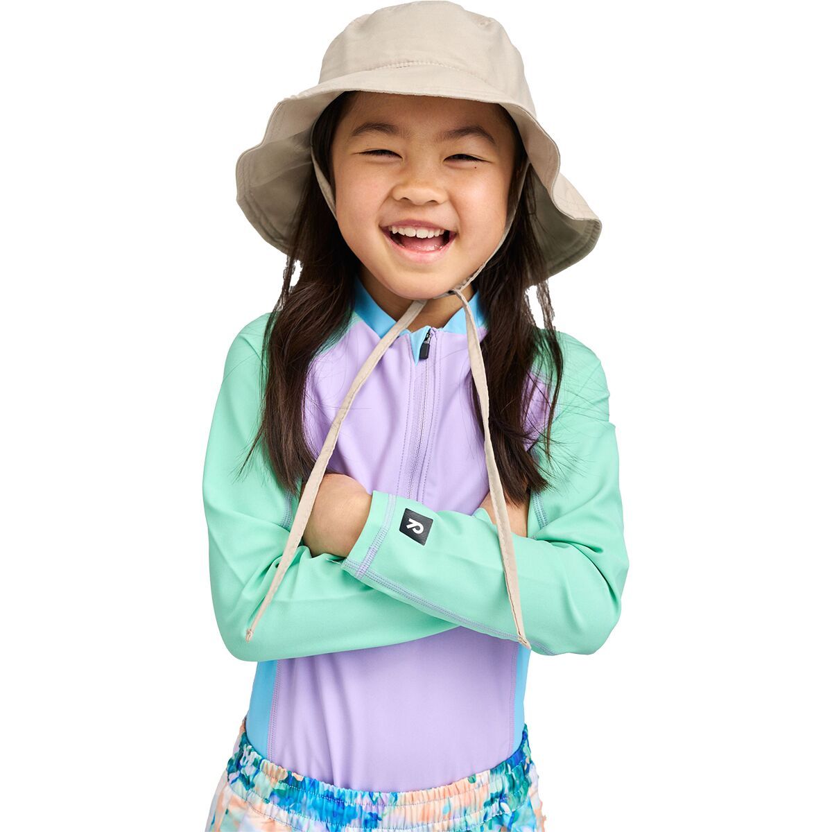 Image of Reima Aallot Swimsuit - Toddler Girls' Blooming Lilac, 4T