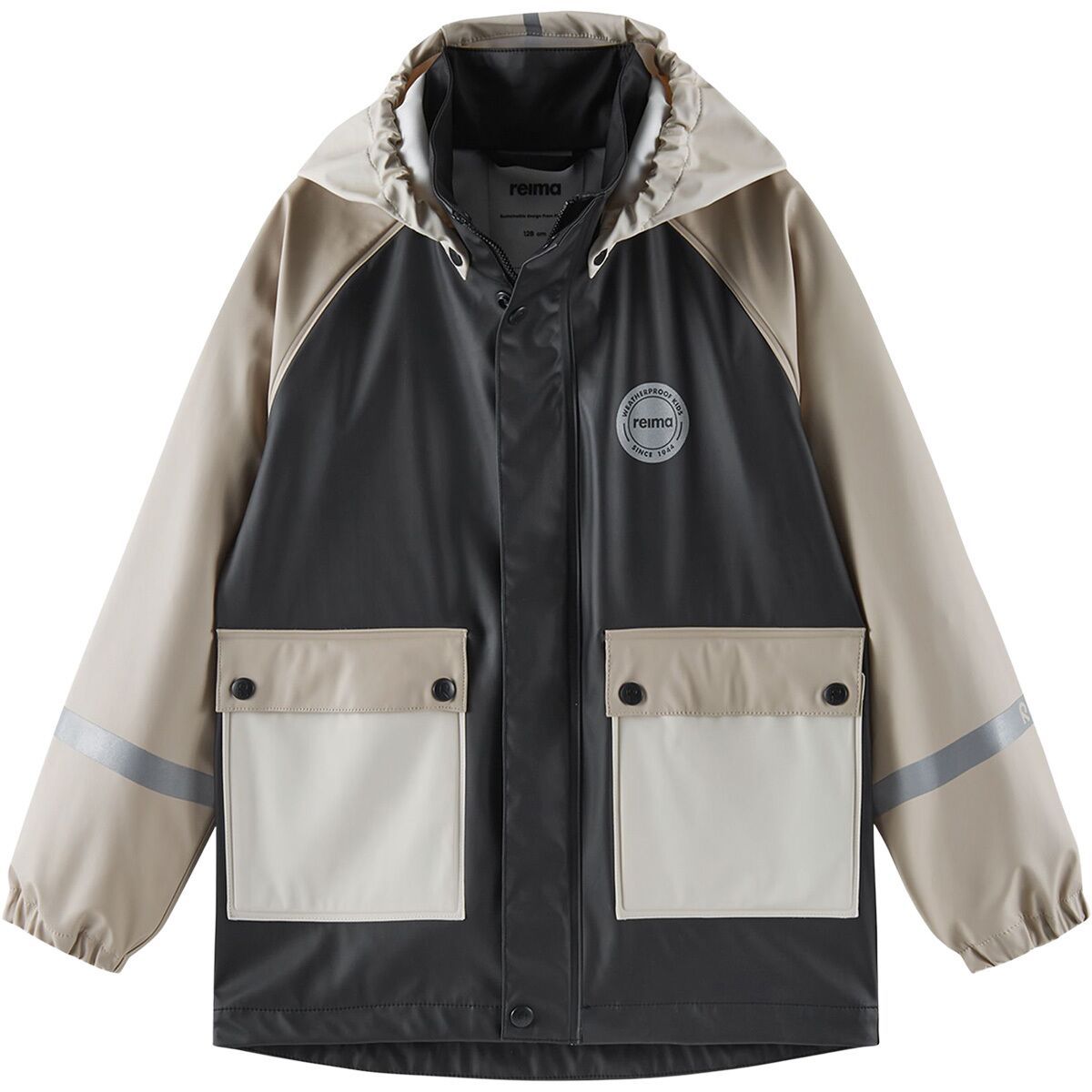 Image of Reima Suihku Rain Jacket - Kids' Black, 12