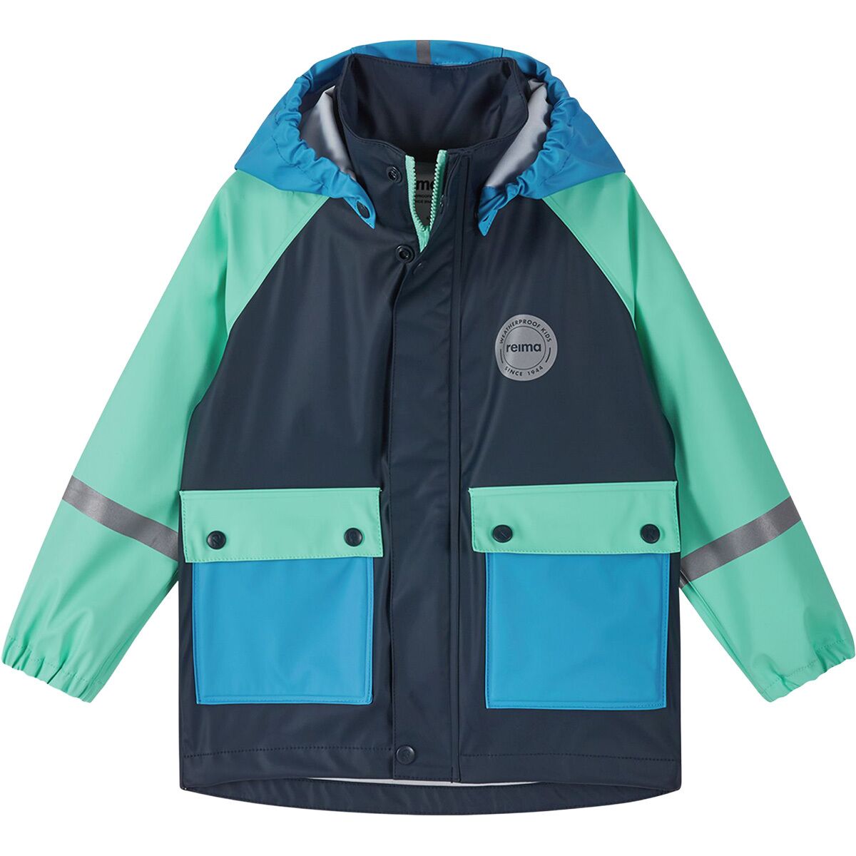 Image of Reima Suihku Rain Jacket - Toddlers' Navy, 4T