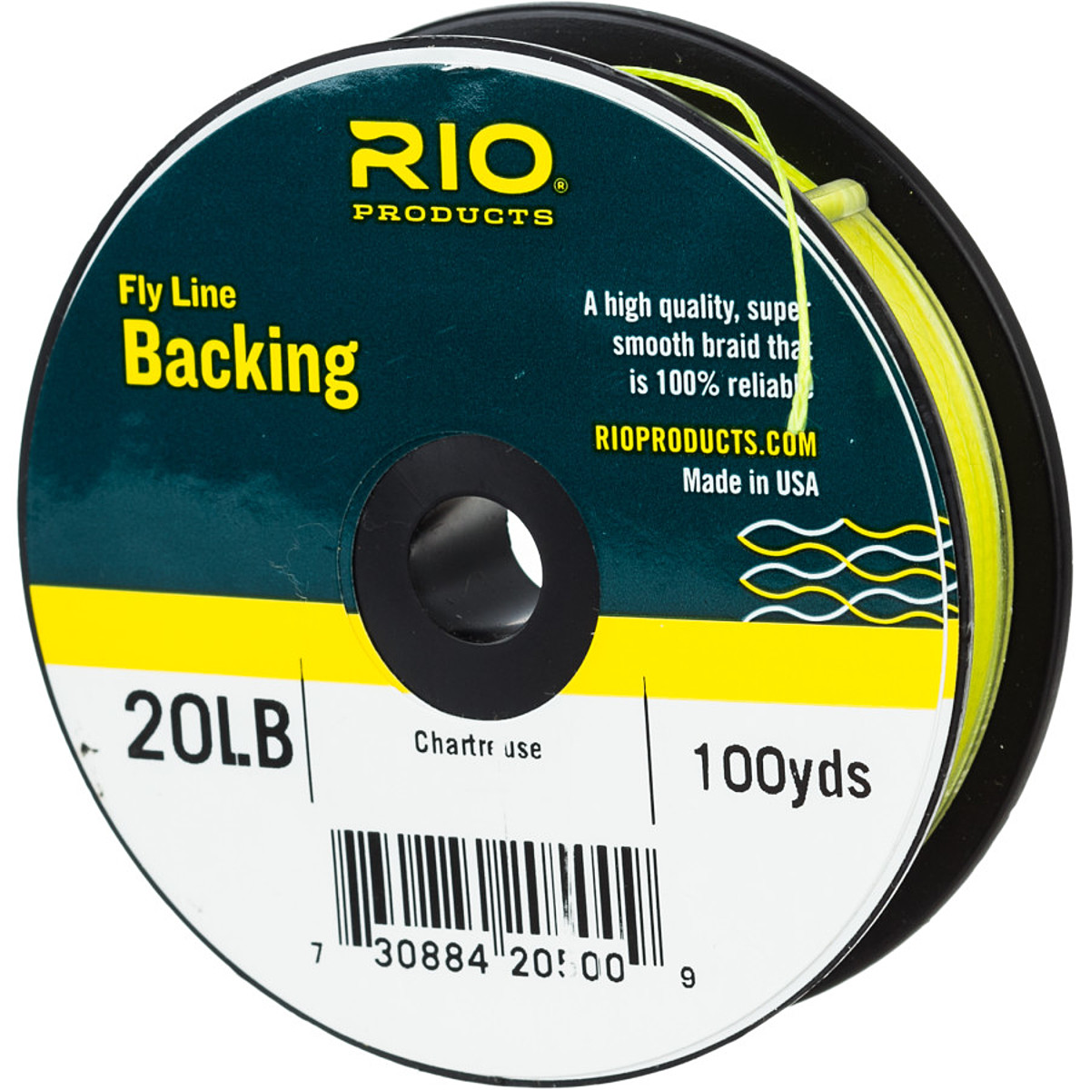 RIO RIO Fly Line Backing - Dacron Chartreuse, 20lb/200yd
