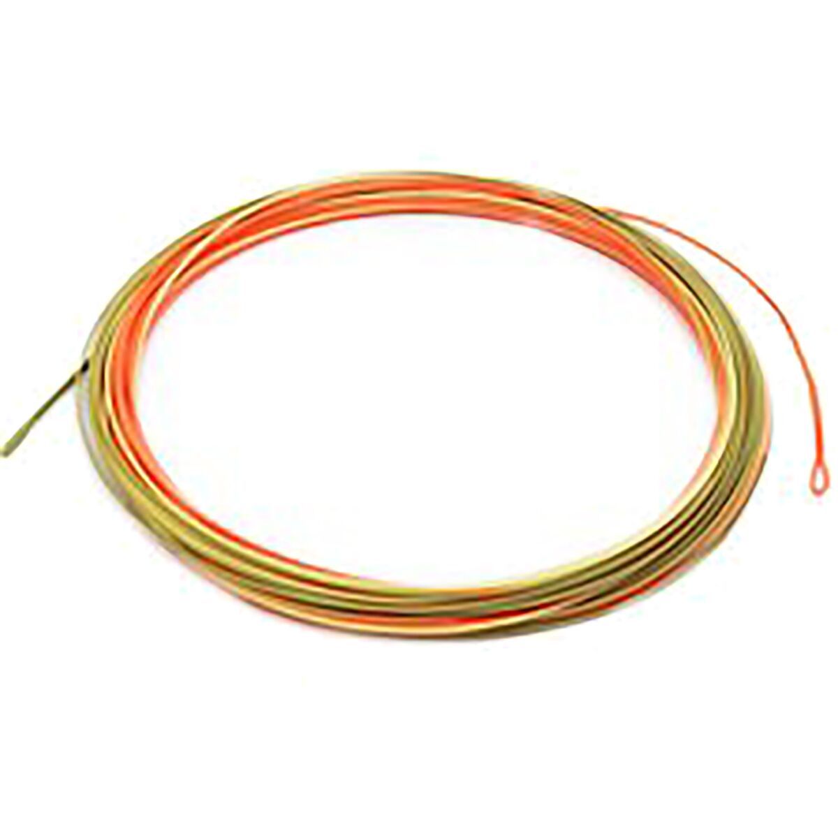 Image of RIO Euro Nymph Shorty Fly Line Orange/Sage/Olive, #2-5/20FT