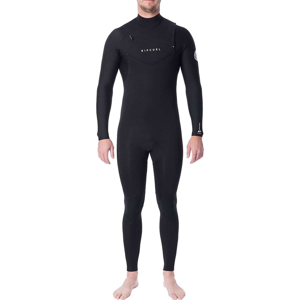 Rip Curl Dawn Patrol 4/3 Chest-Zip Full Wetsuit - Men's Black, XXL