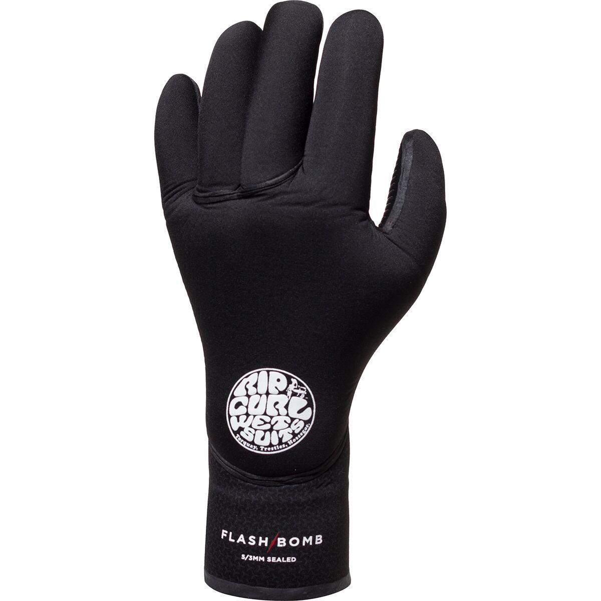 Rip Curl Flash-Bomb 5/3mm 5-Finger Glove Black, XS