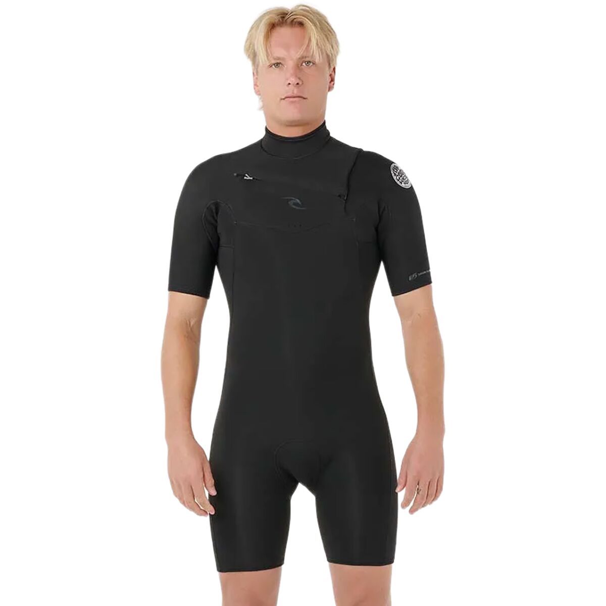 Image of Rip Curl Dawn Patrol 2/2GB Chest Zip Spring Wetsuit - Men's Black, XL