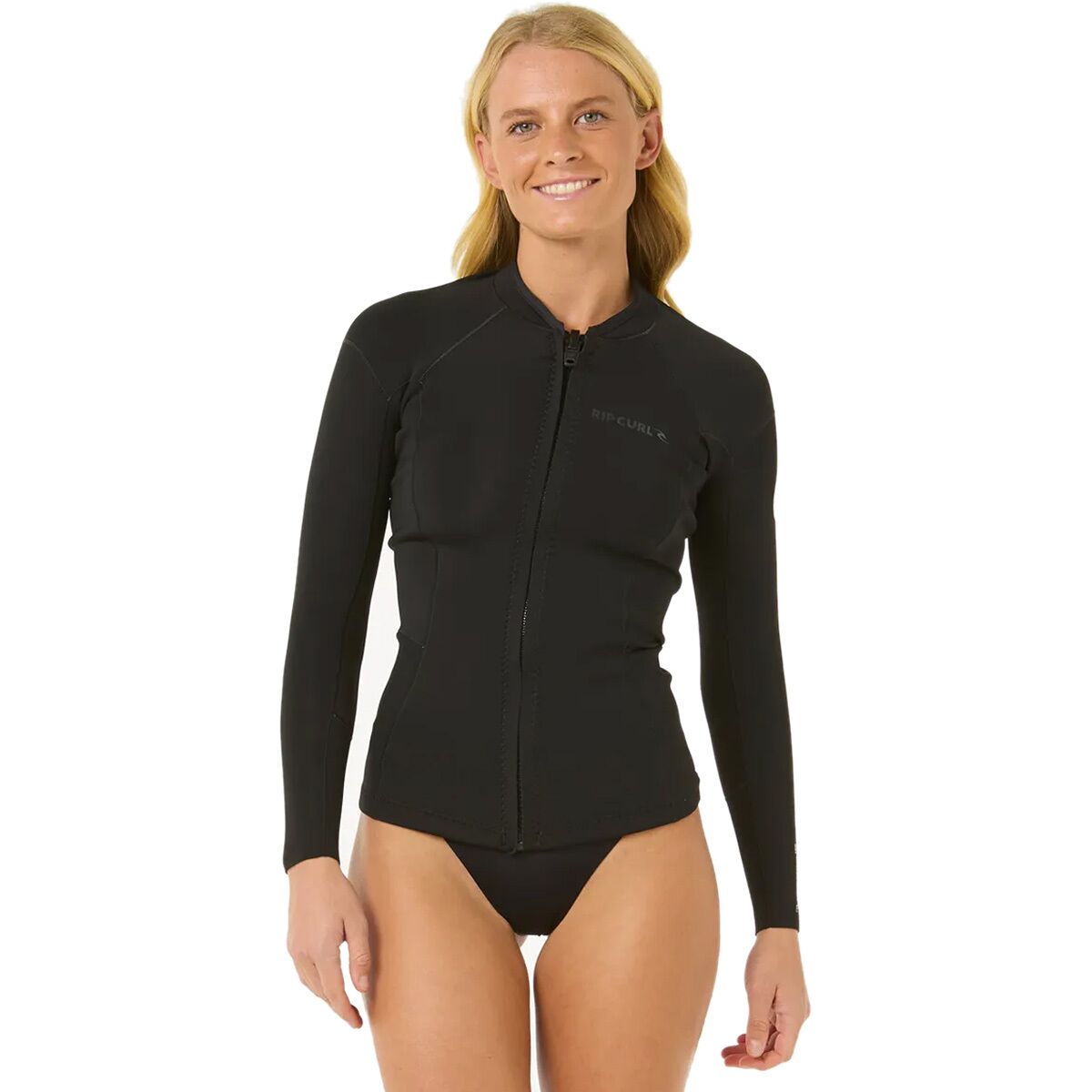 Image of Rip Curl Dawn Patrol Long-Sleeve Wetsuit Jacket - Women's Black, 4