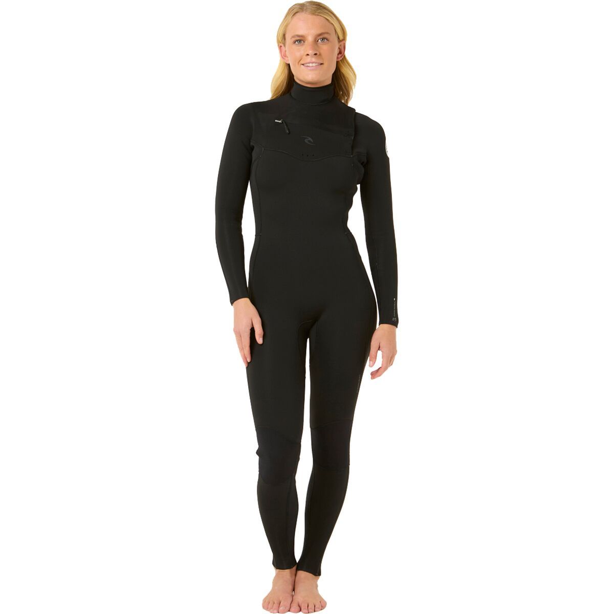 Image of Rip Curl Dawn Patrol 4/3 Back-Zip Full Wetsuit - Women's Black, 14