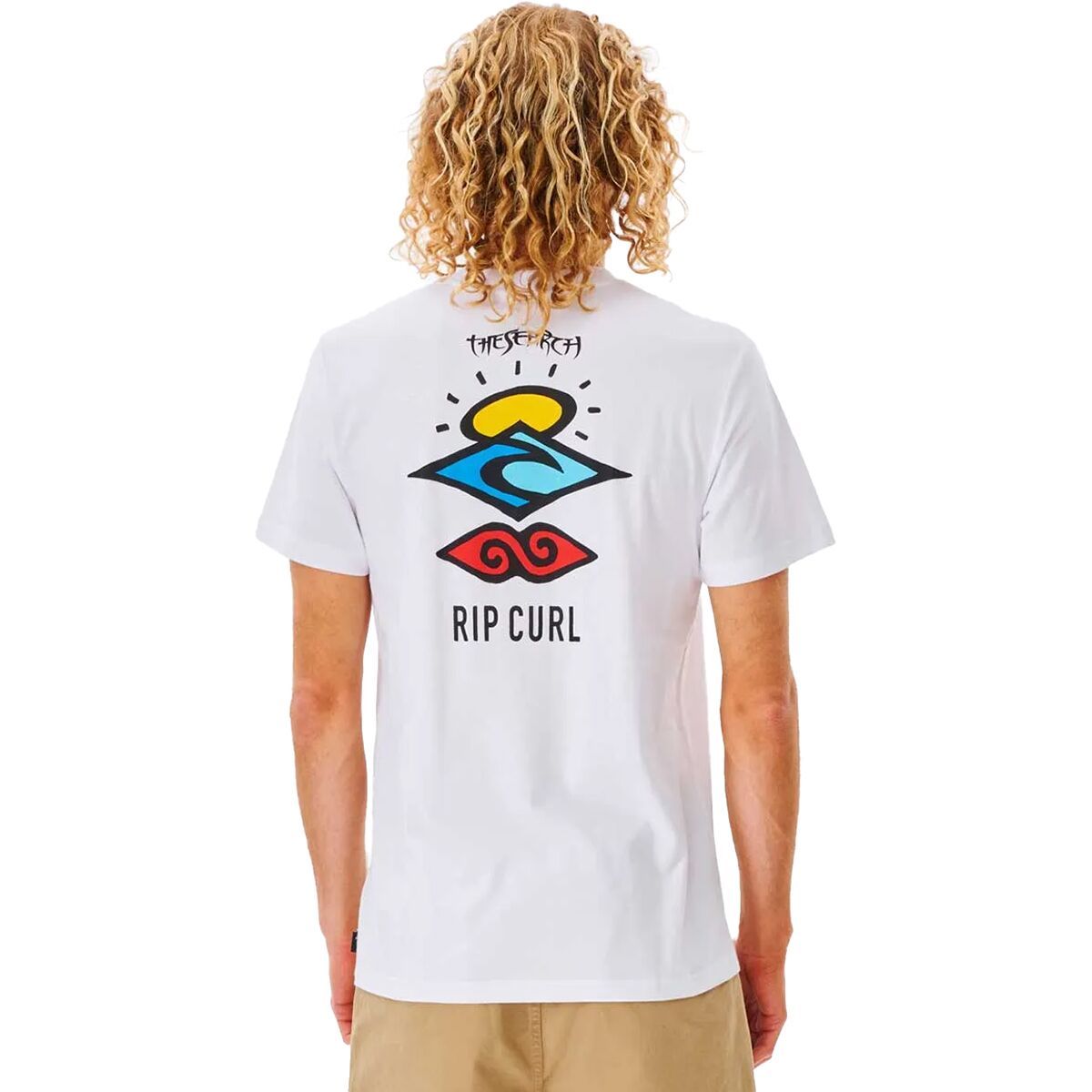 Image of Rip Curl Search Icon Short-Sleeve T-Shirt - Men's White, XL
