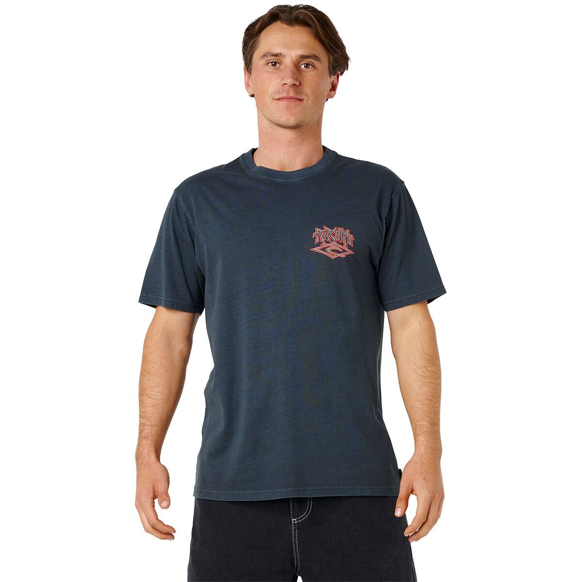 Image of Rip Curl Liquid Trips Arch T-Shirt - Men's Washed Black, M