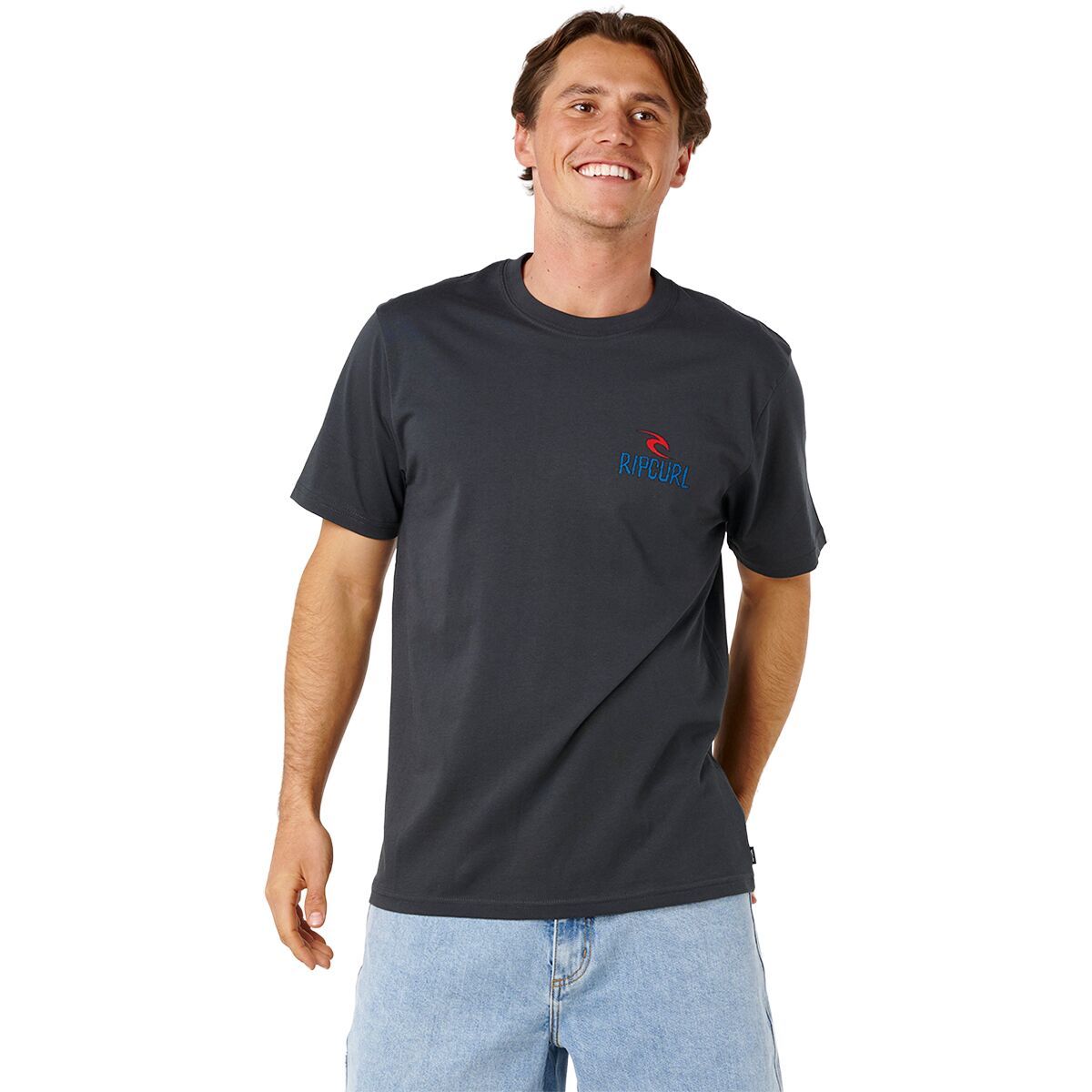 Image of Rip Curl Shred Til Dead T-Shirt - Men's Washed Black, S