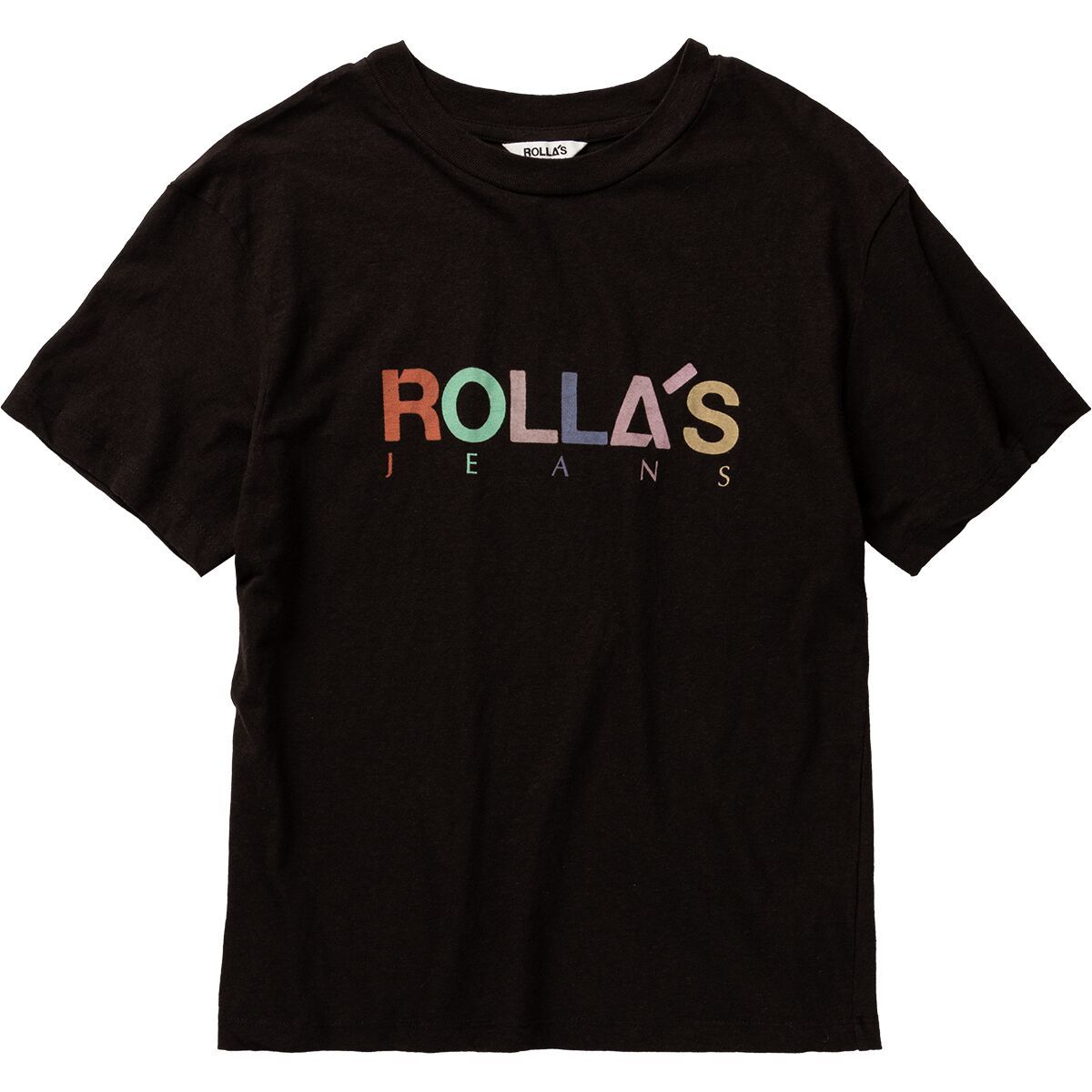 Image of Rolla's Candy Logo Tomboy T-Shirt - Women's Vintage Black, M