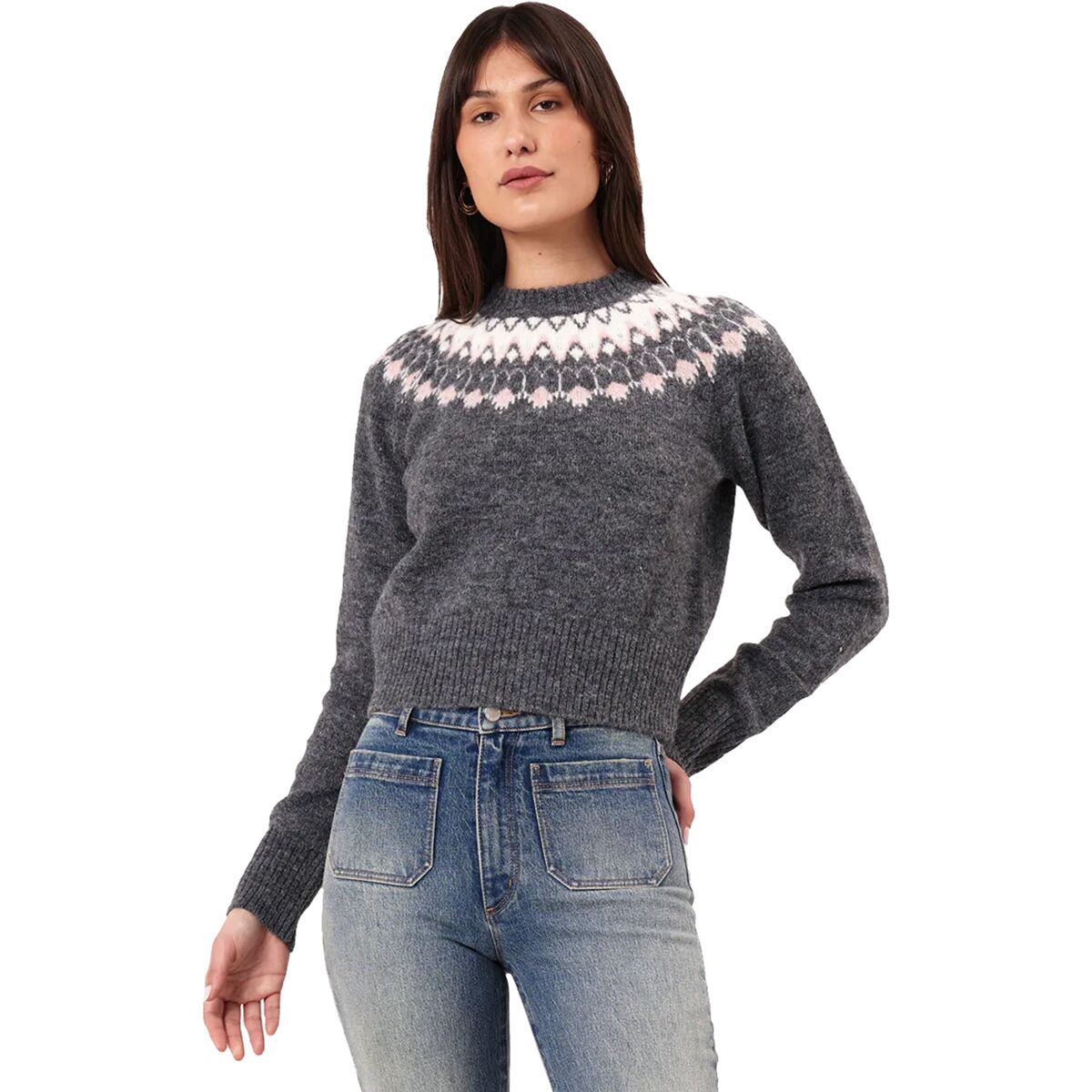 Rolla's Rolla's Fair Isle Knit Sweater - Women's Vintage Black, S