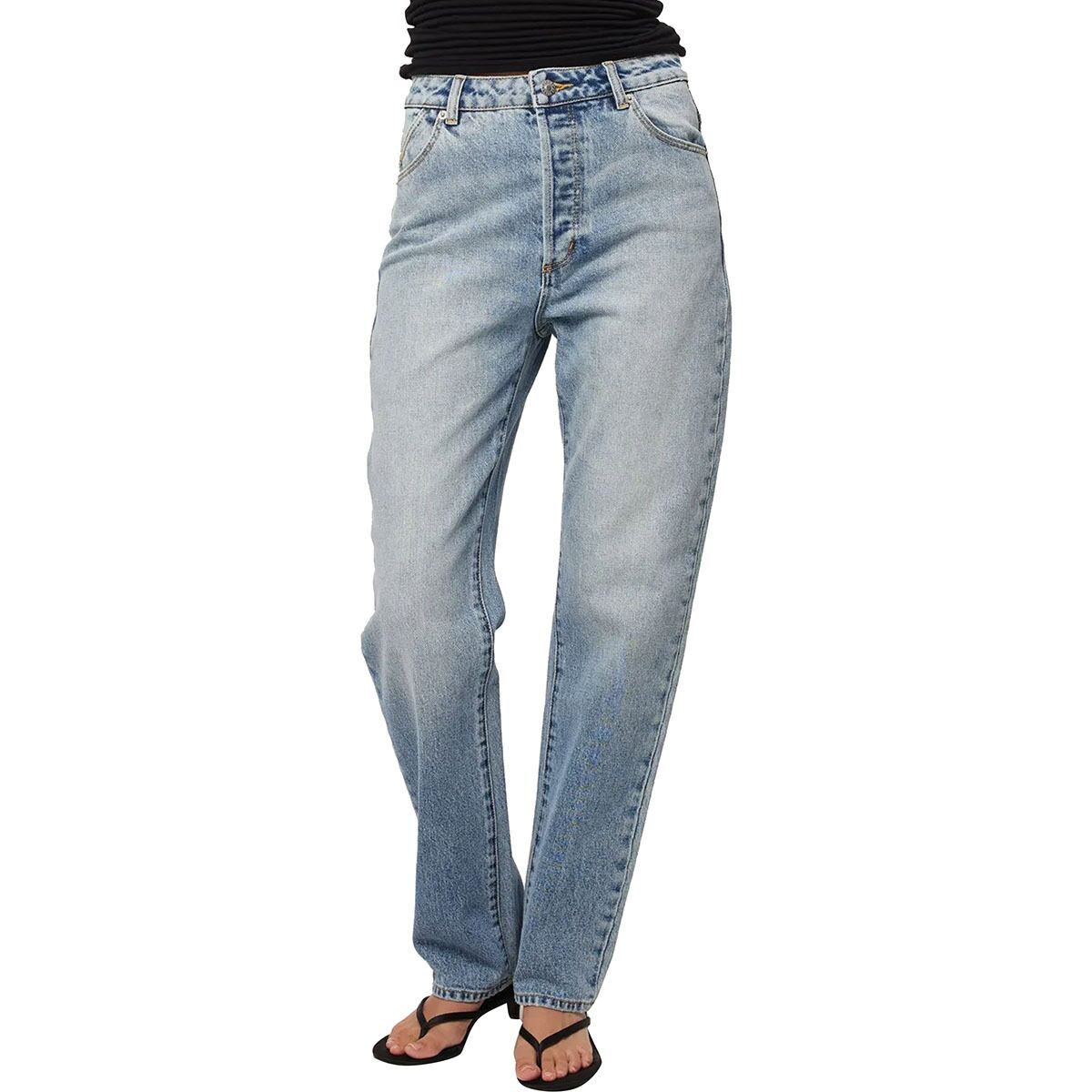 Image of Rolla's Original Straight Pant - Women's City Lights/Light Vintage Indigo, 29