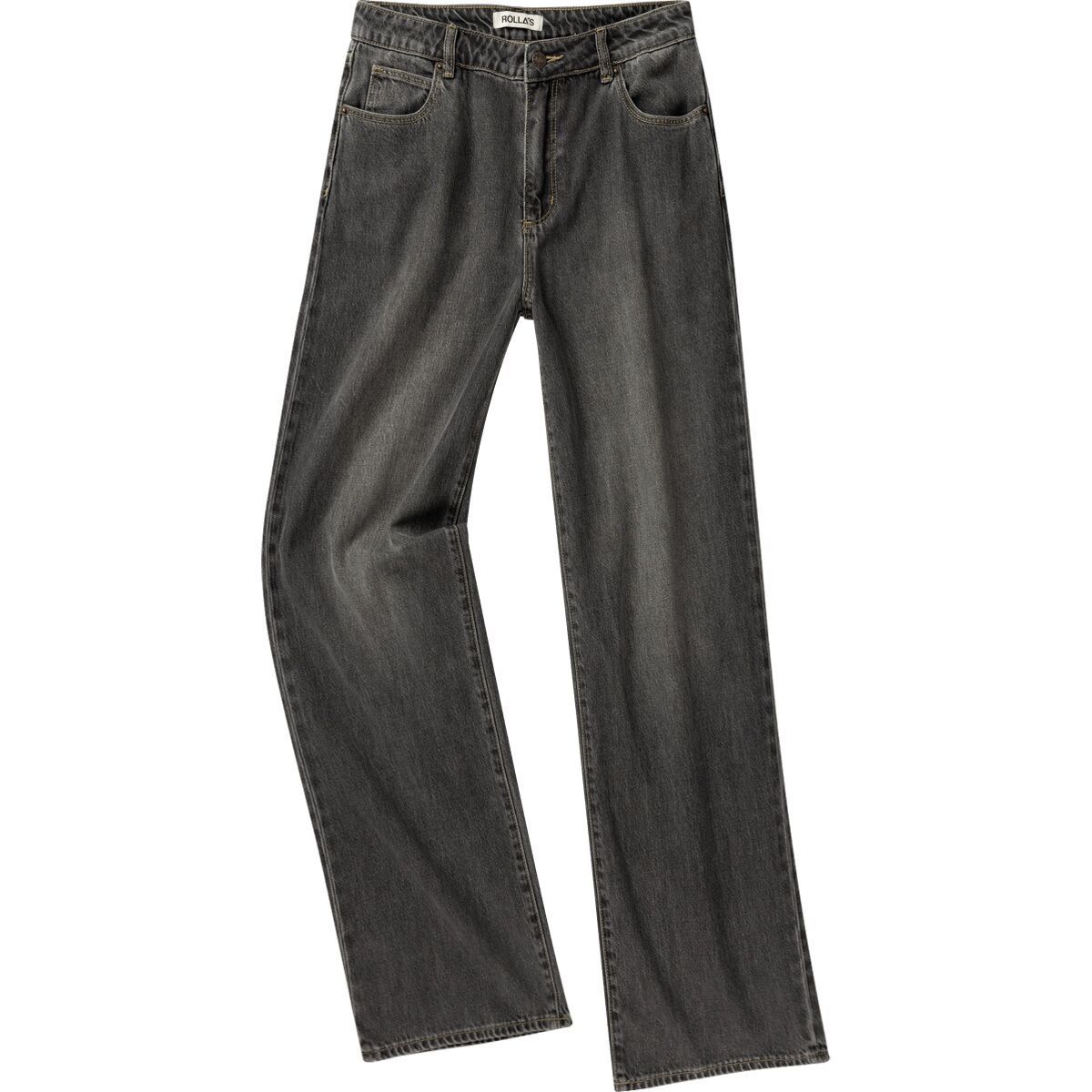 Image of Rolla's Kate Baggy Pant - Women's Black Stone/Washed Black, 27