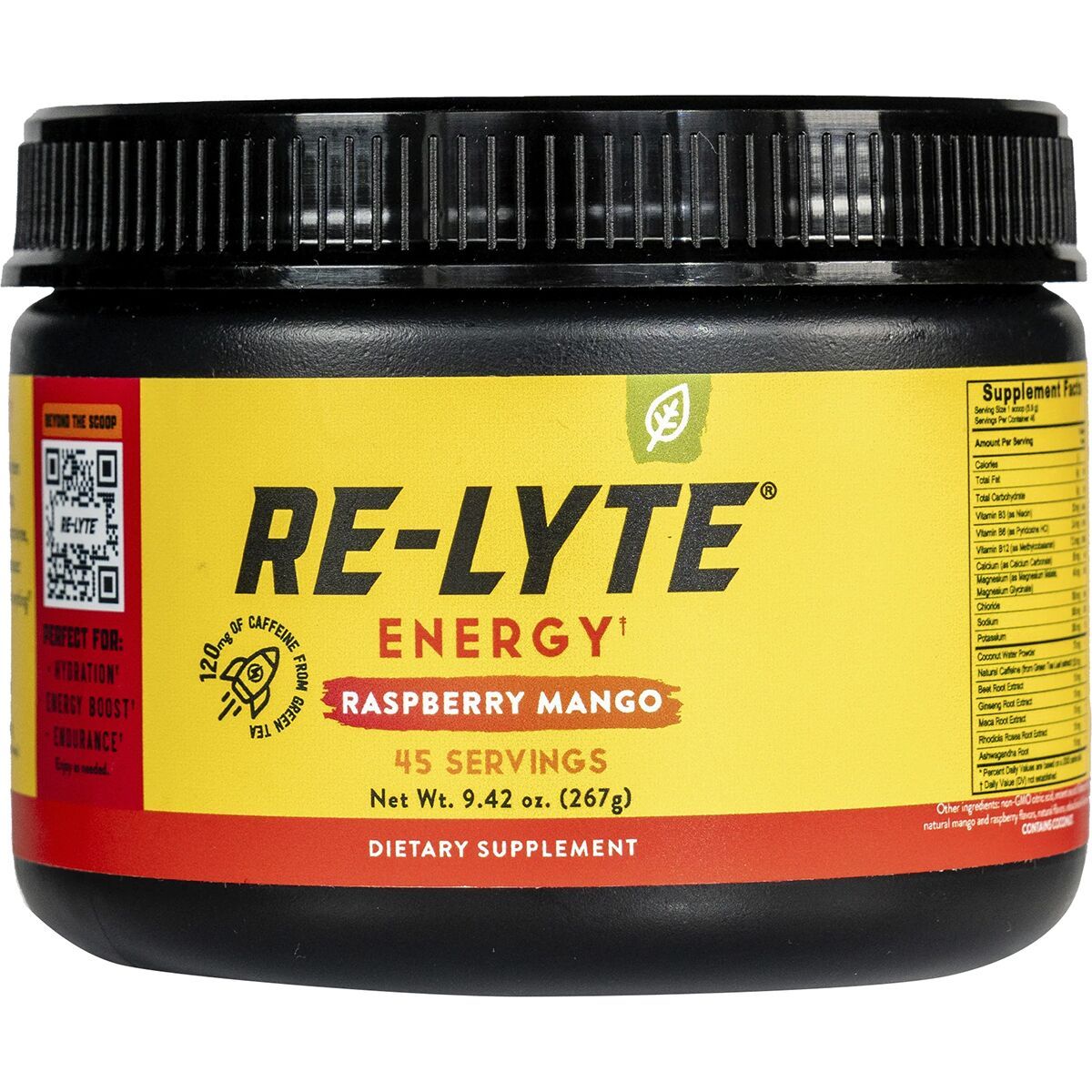 Image of Redmond Re-Lyte Energy Drink Mix Raspberry Mango, 45 servings