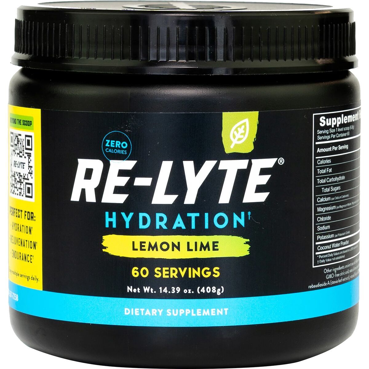 Image of Redmond Re-Lyte Hydration Drink Mix Lemon Lime, 30 serving jar