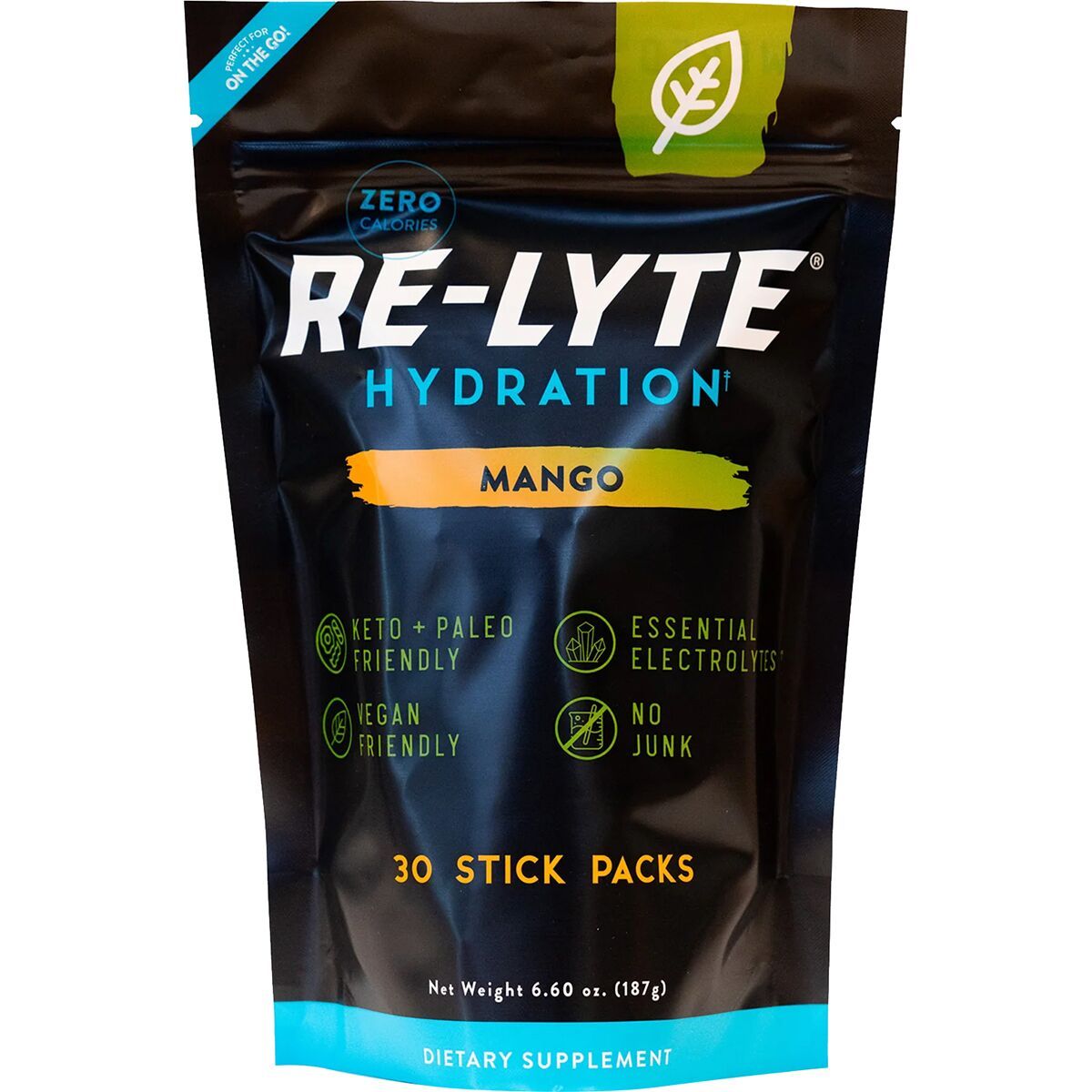Image of Redmond Re-Lyte Hydration Drink Mix Mango, 30 stick pack