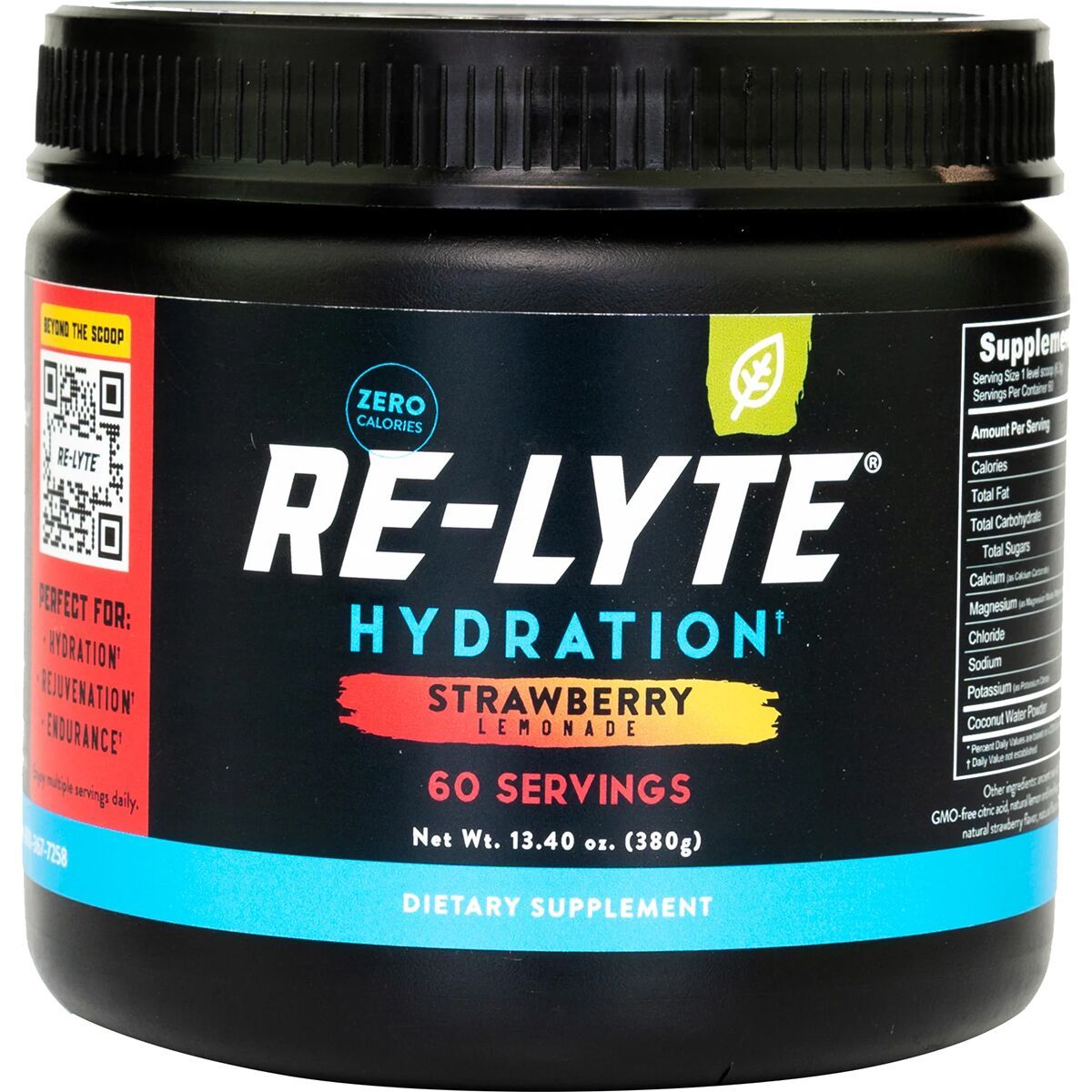 Image of Redmond Re-Lyte Hydration Drink Mix Strawberry Lemonade, 30 serving jar
