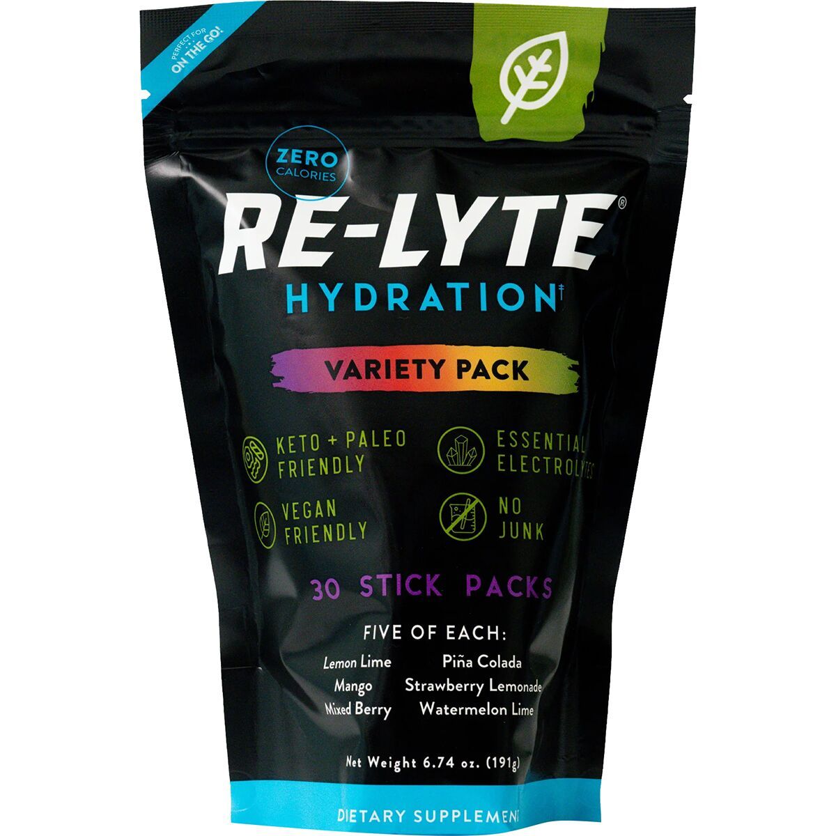 Image of Redmond Re-Lyte Hydration Drink Mix Variety, 30 stick pack