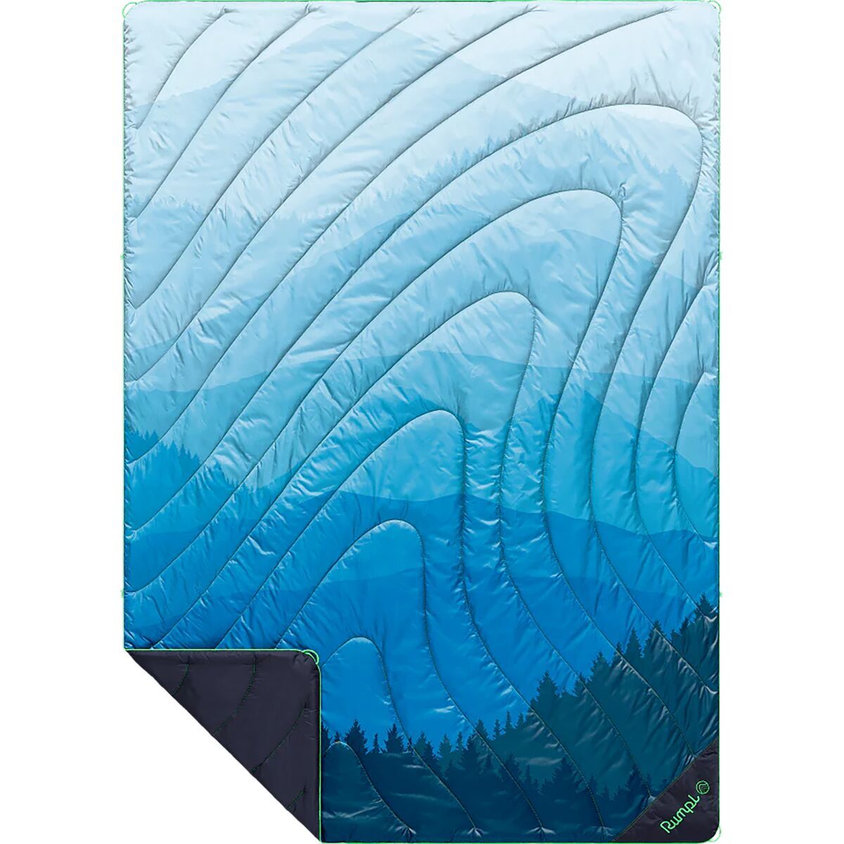 Image of Rumpl Original Puffy Fade 1-Person Blanket Blue Ridge Fade, One Size